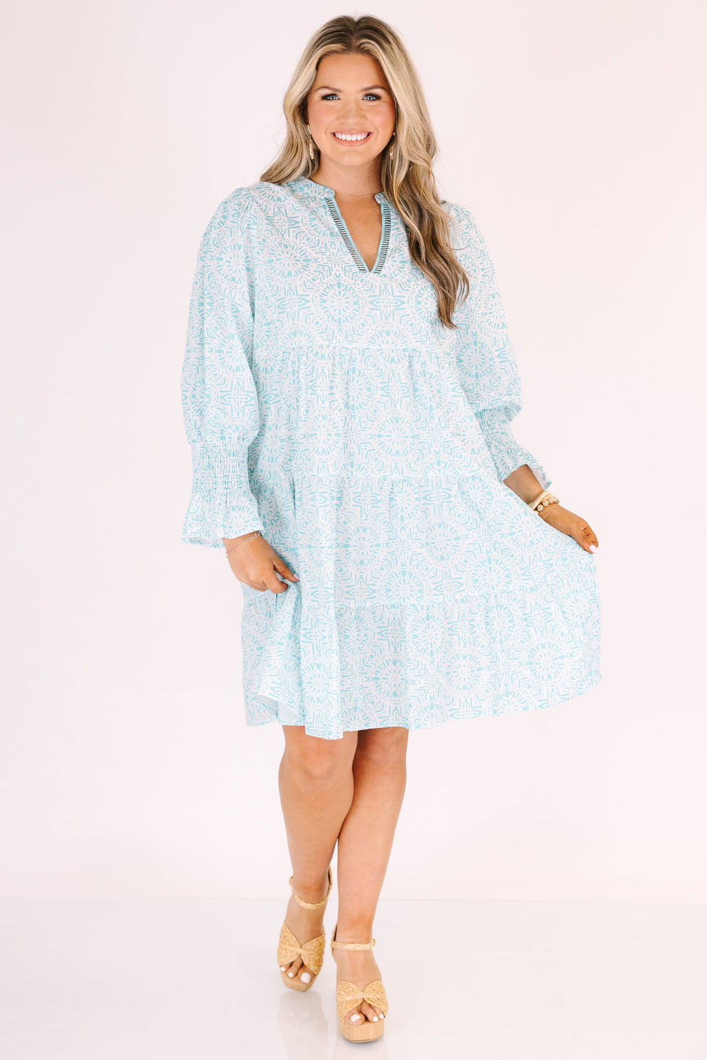 Just Being Me Dress, Teal