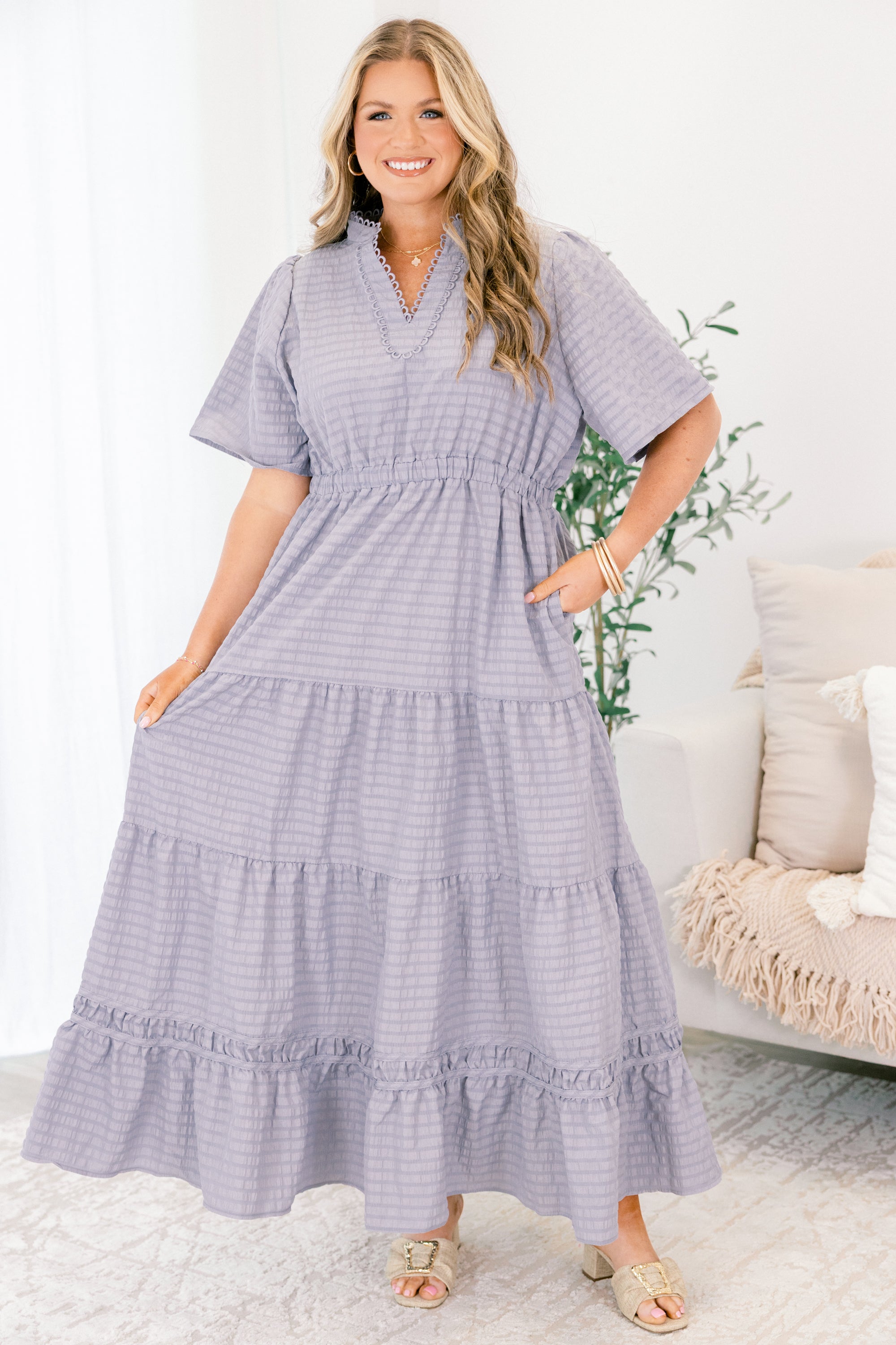 Just Call Me Later Dress, Baby Blue