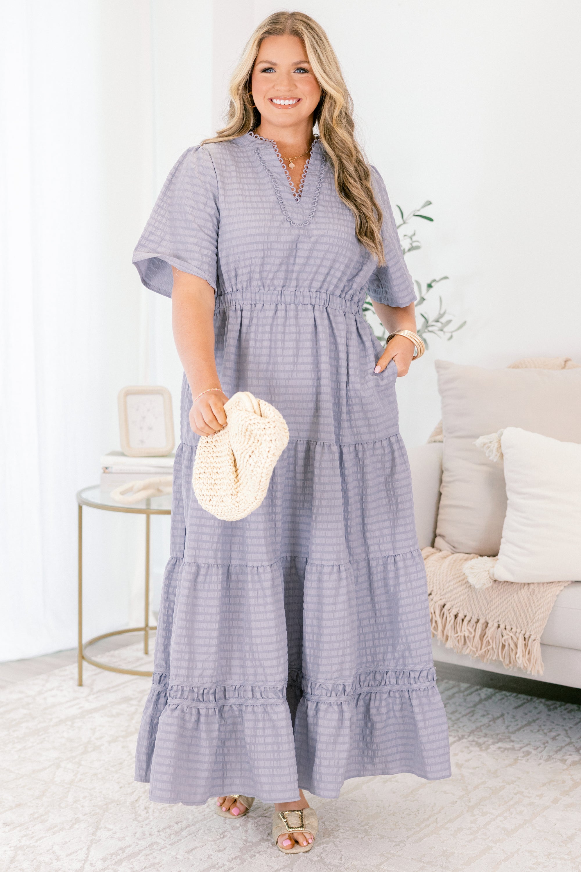 Just Call Me Later Dress, Baby Blue
