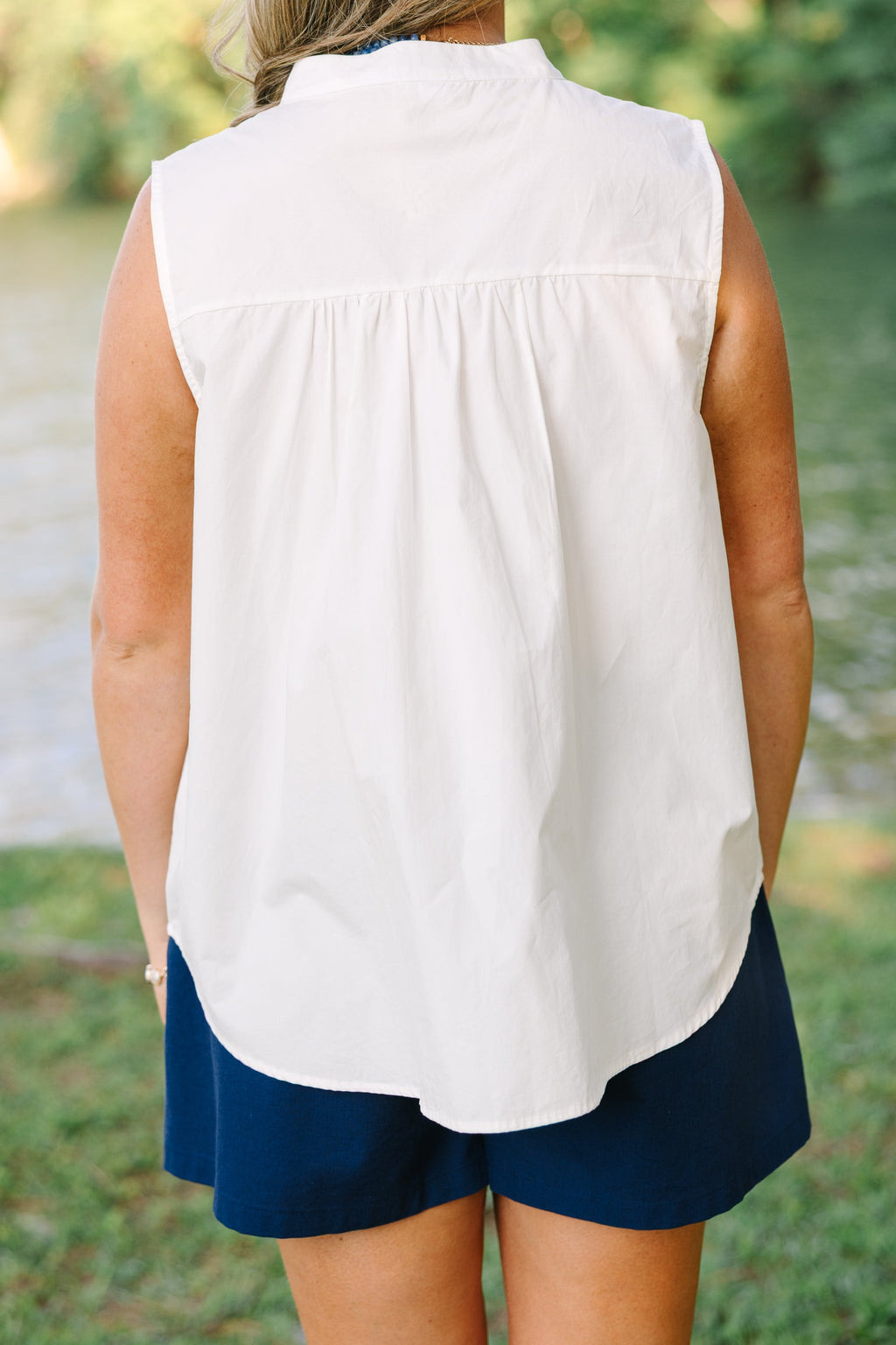 Just For Today Tank, White
