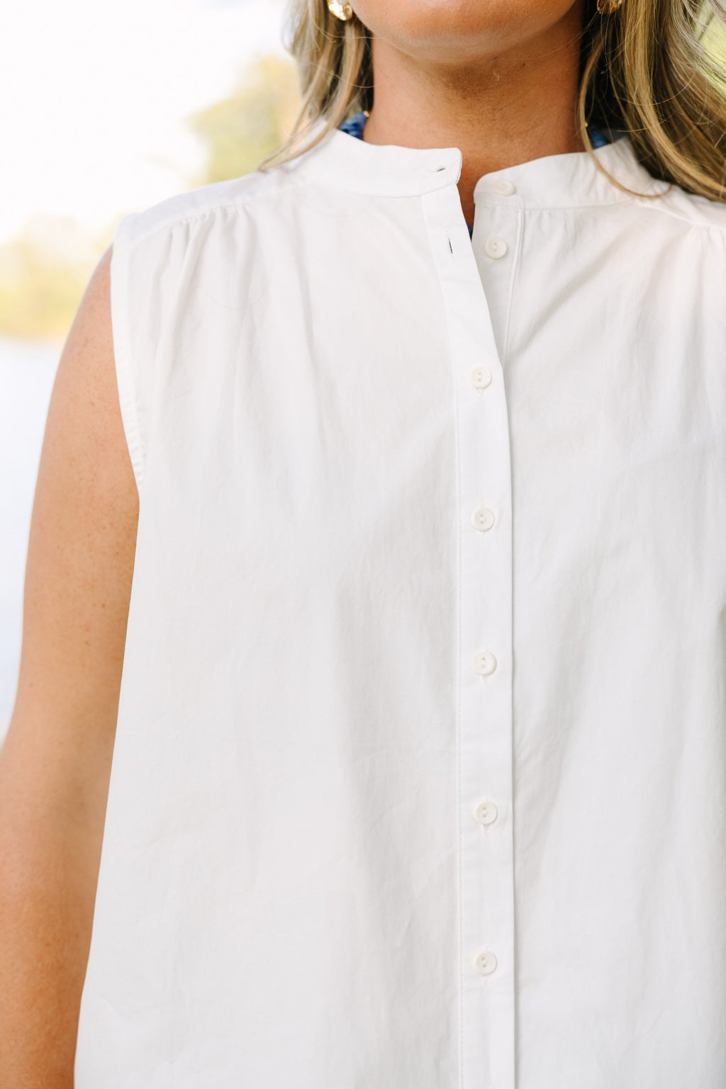 Just For Today Tank, White