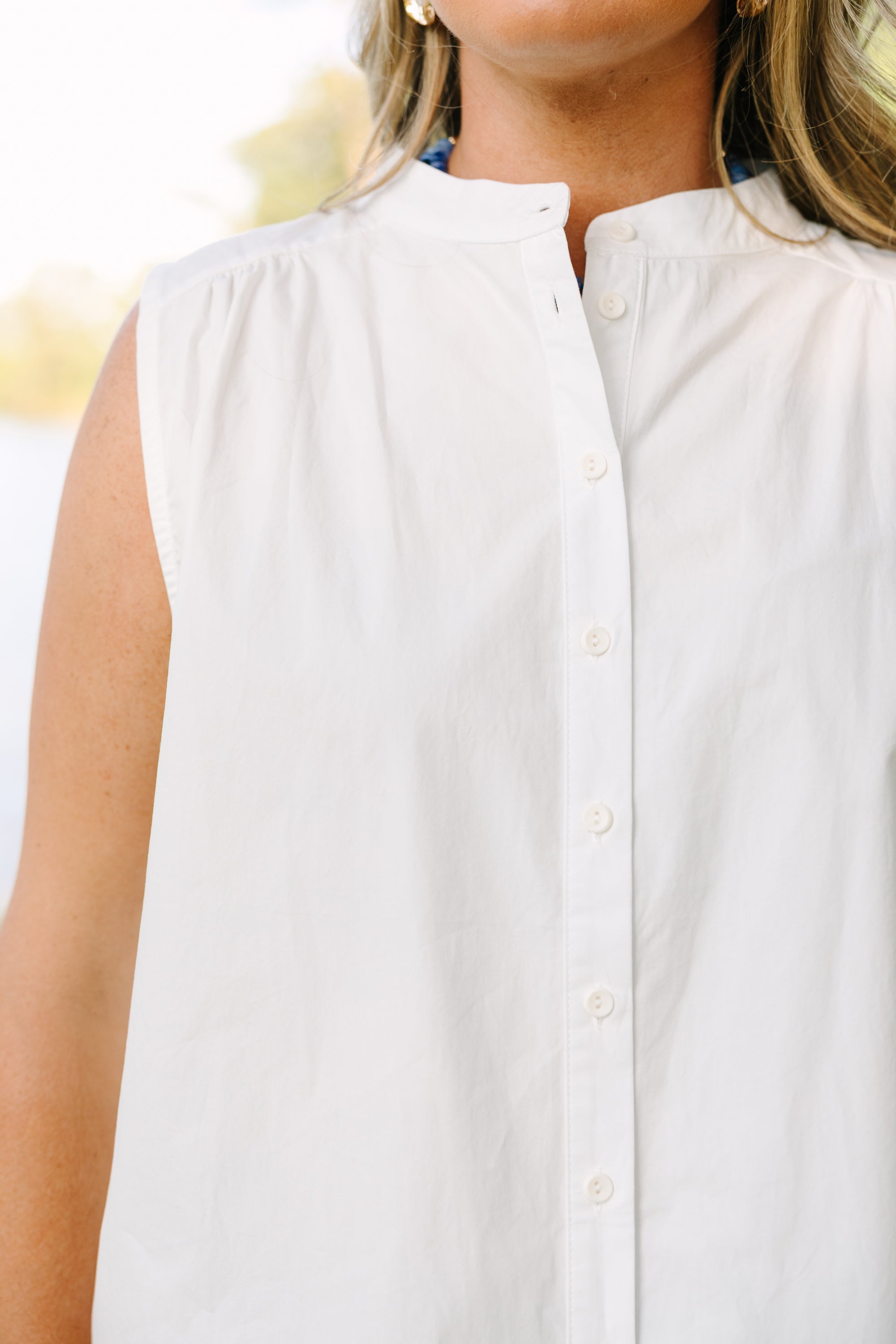 Just For Today Tank, White