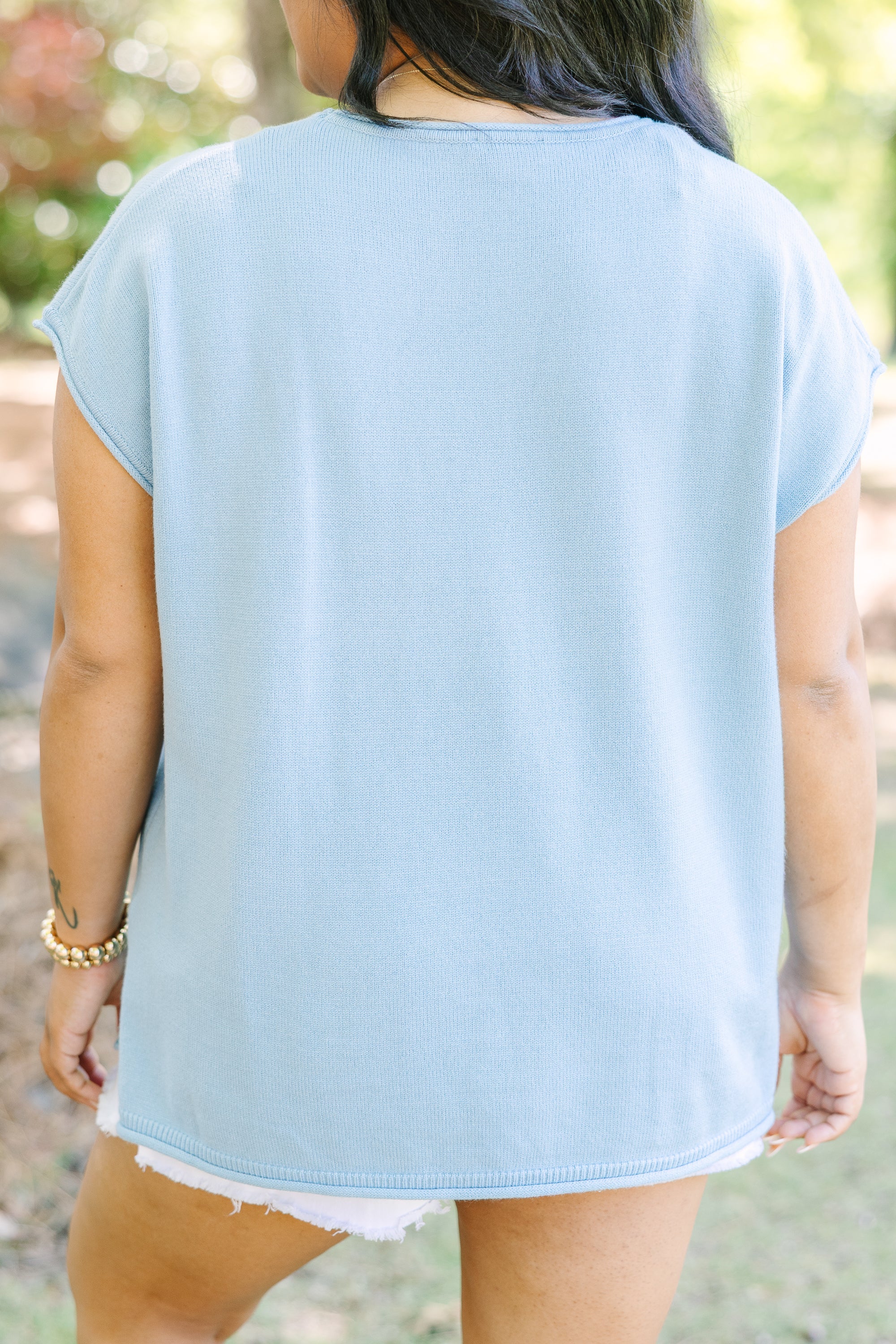 Just Makes Sense Sweater, Blue