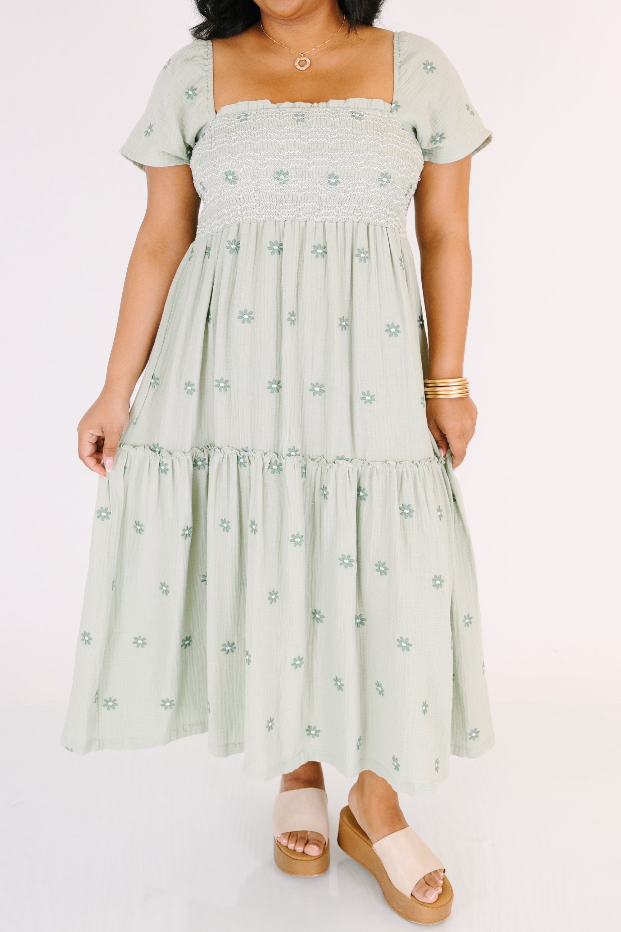 Keeping Secrets Dress, Green