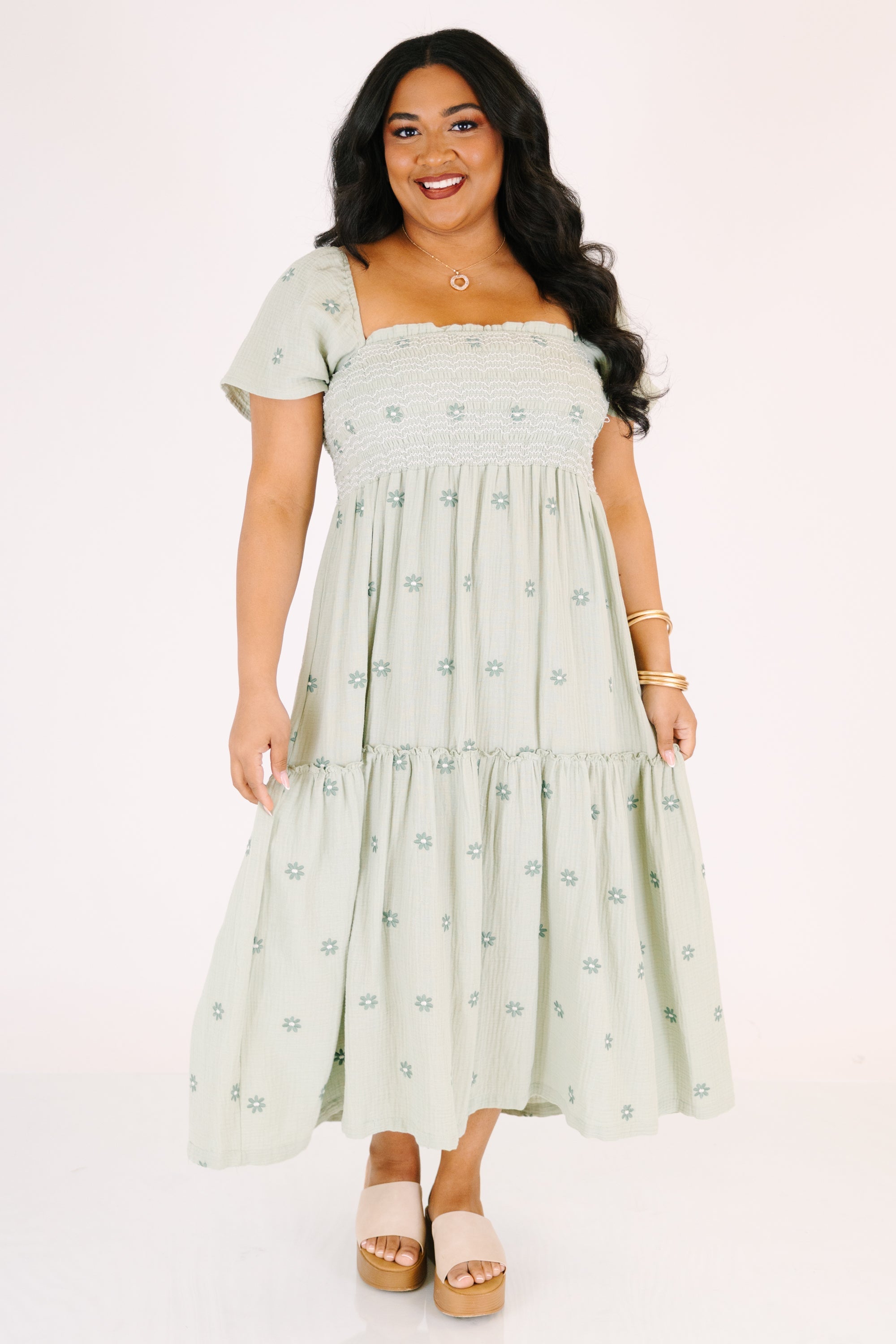 Keeping Secrets Dress, Green