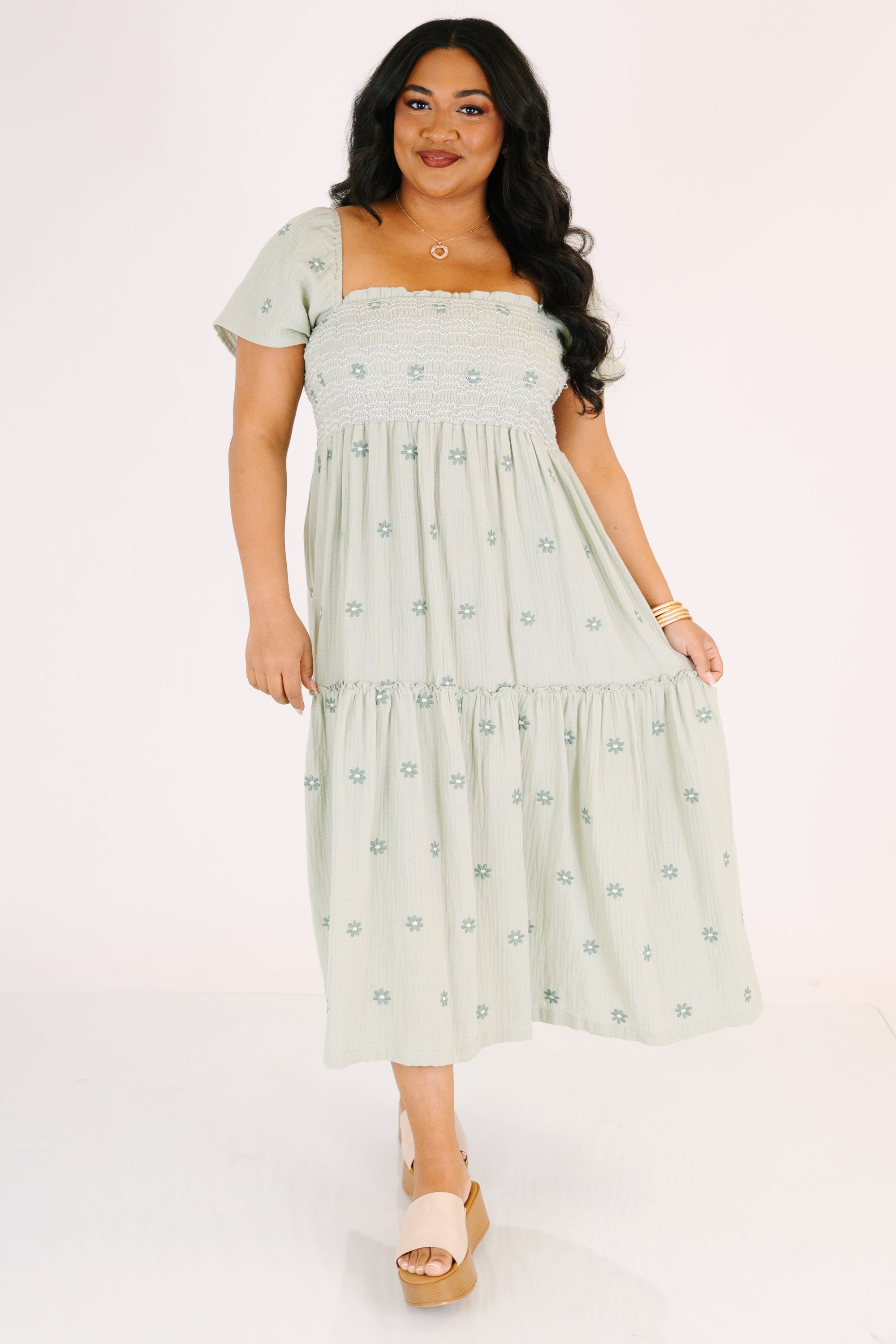 Keeping Secrets Dress, Green
