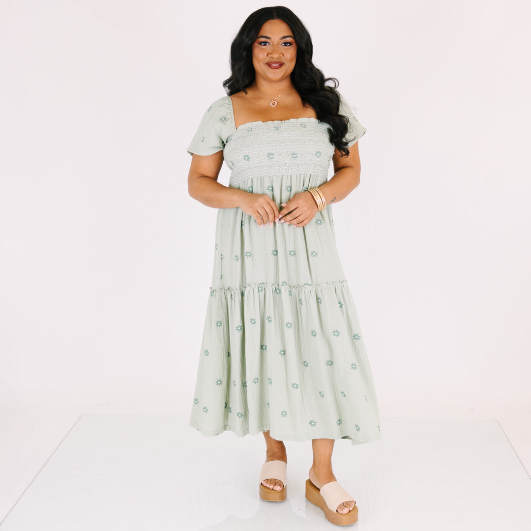 Keeping Secrets Dress, Green