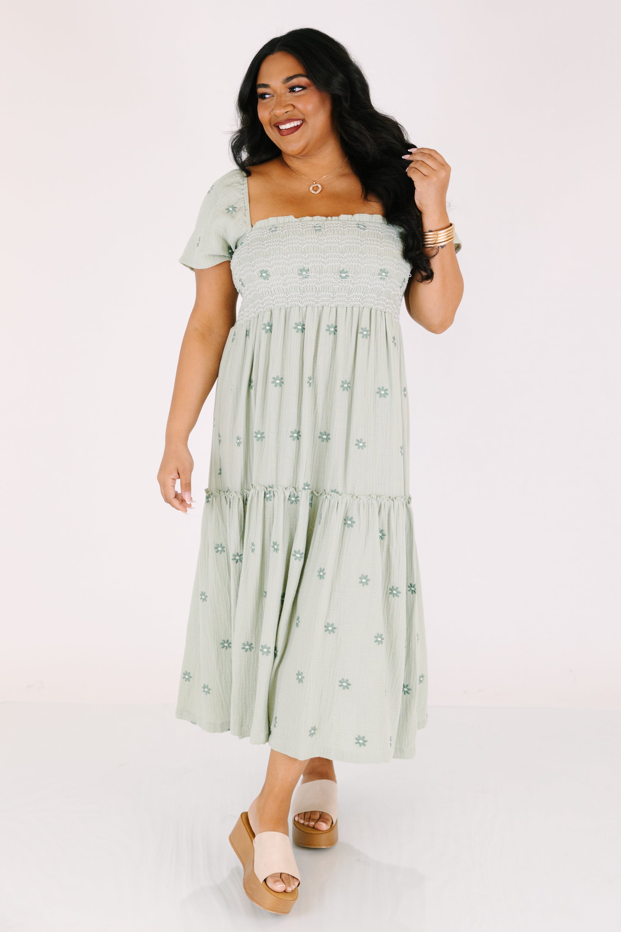 Keeping Secrets Dress, Green