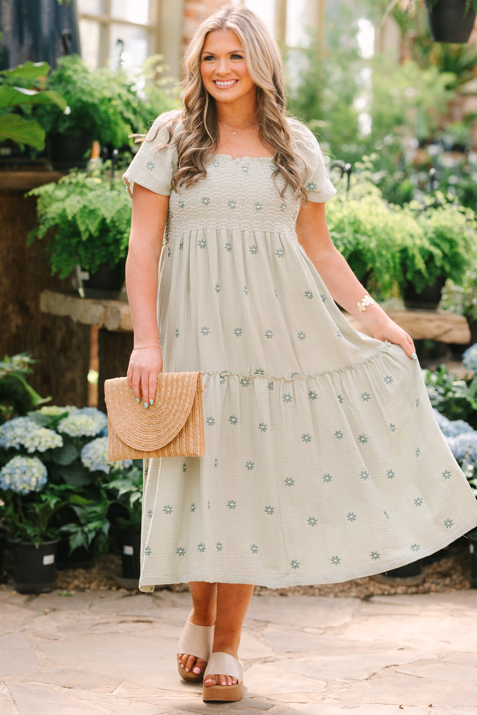 Keeping Secrets Dress, Green
