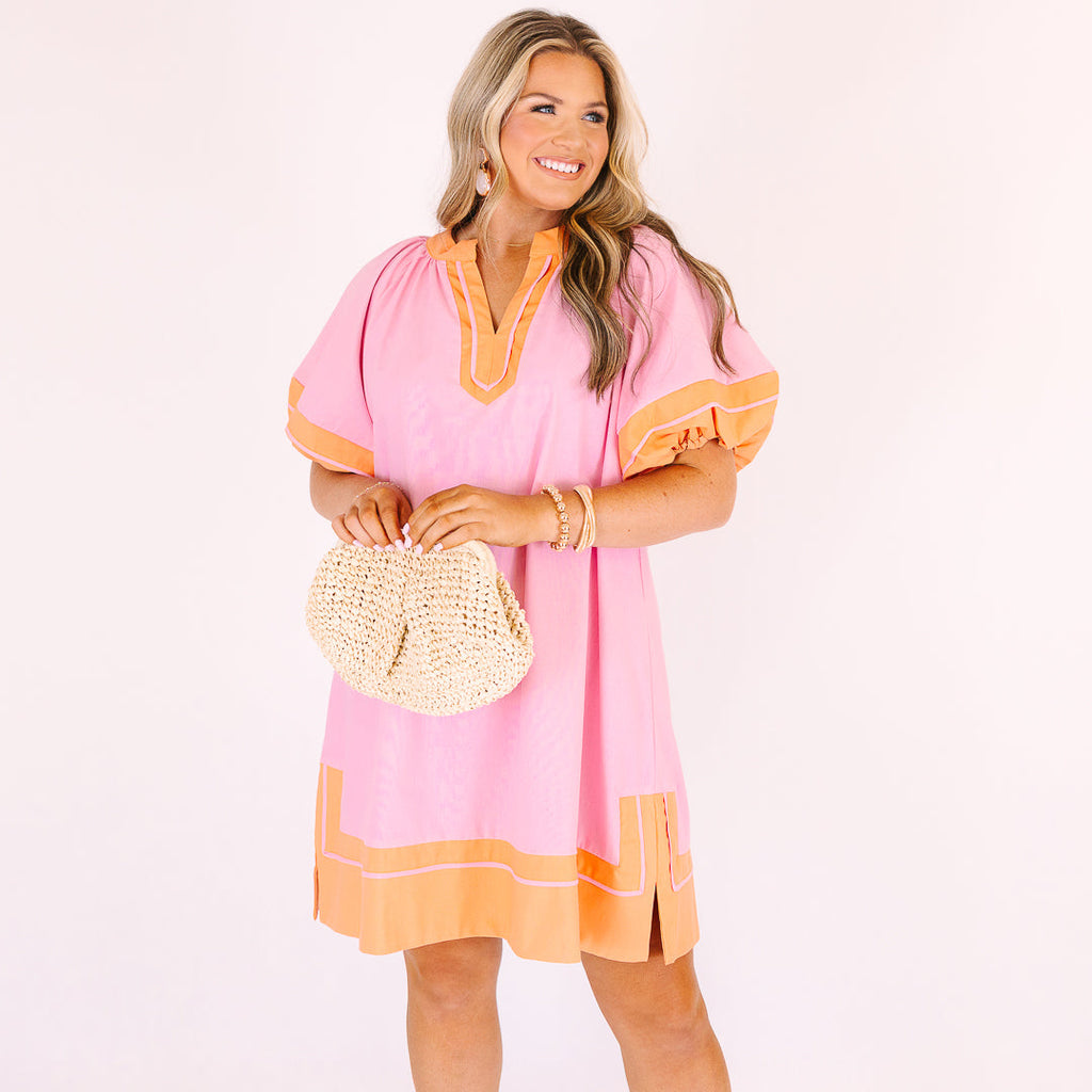 Keep Me Company Dress, Pink