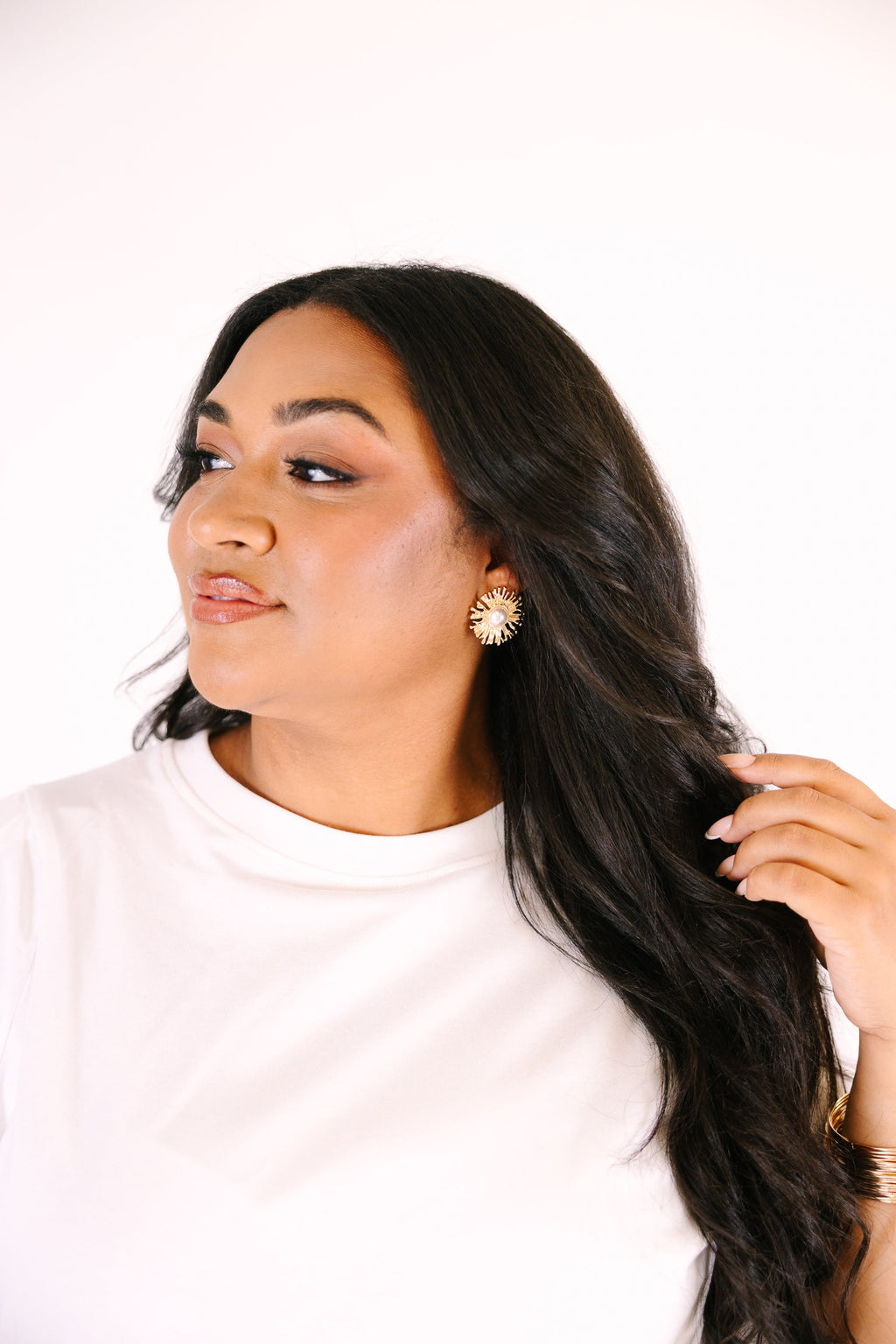 Kept In The Garden Earrings, Gold