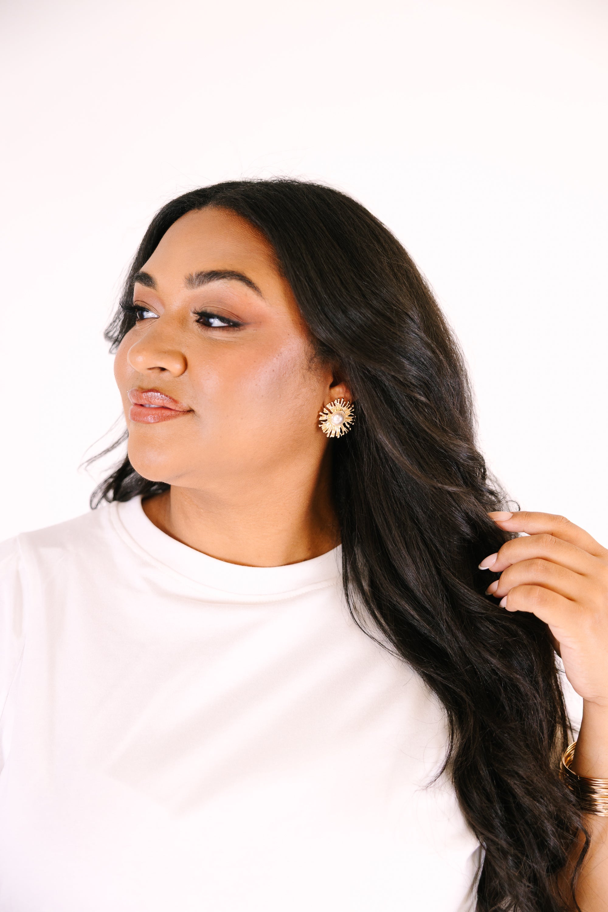 Kept In The Garden Earrings, Gold