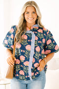 Kept Promises Top, Navy