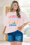 La Dolce Vita Baby Vintage Wash Tee, Blush Pink