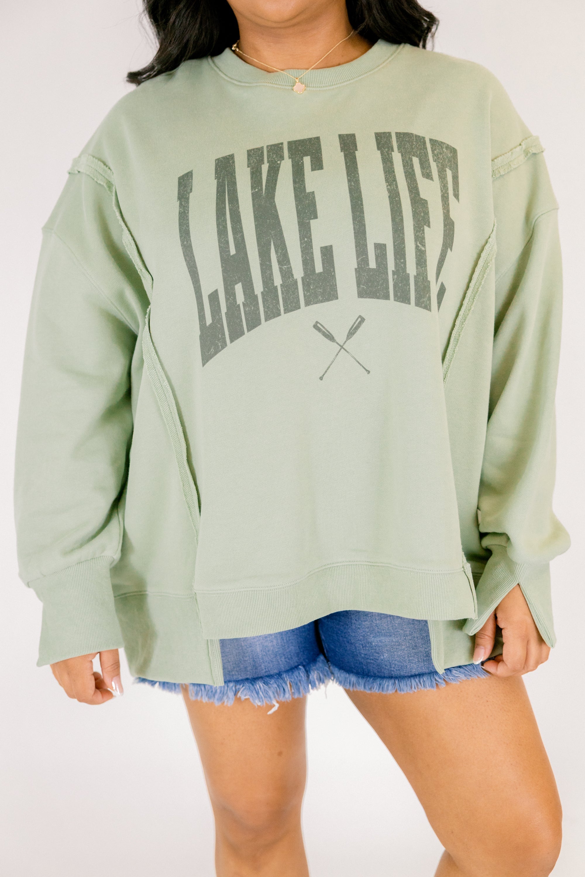 Lakin' It Comfy Crew, Light Green