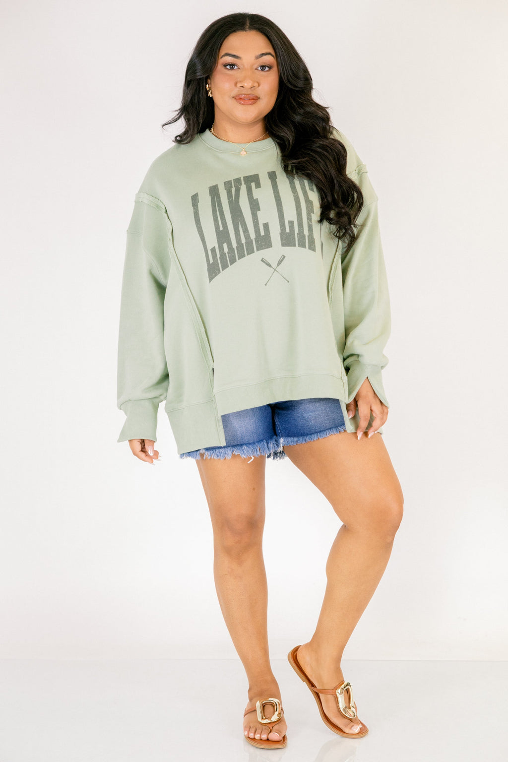 Lakin' It Comfy Crew, Light Green