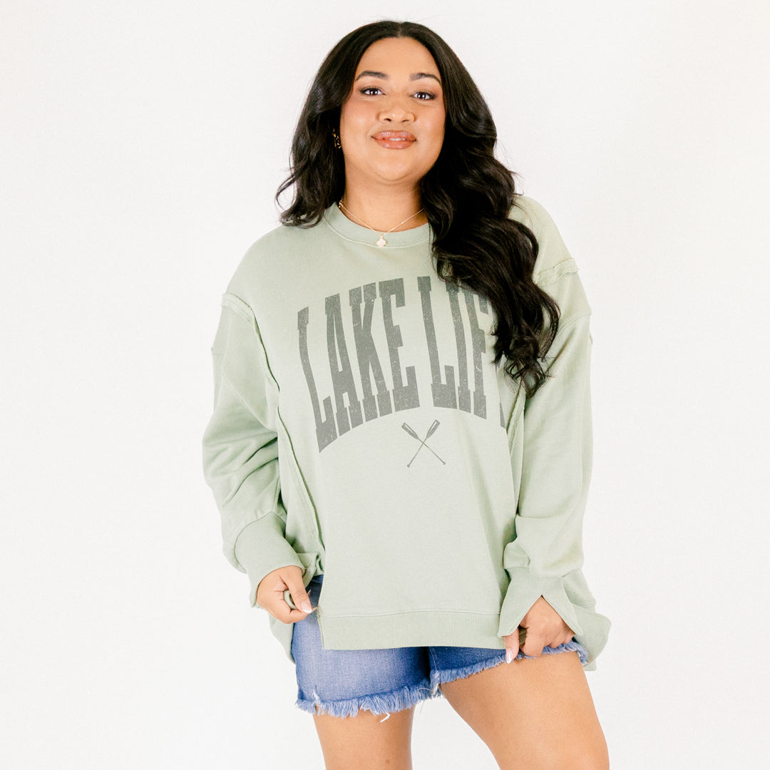 Lakin' It Comfy Crew, Light Green