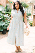 Late Night Skies Dress, Light Blue Mix