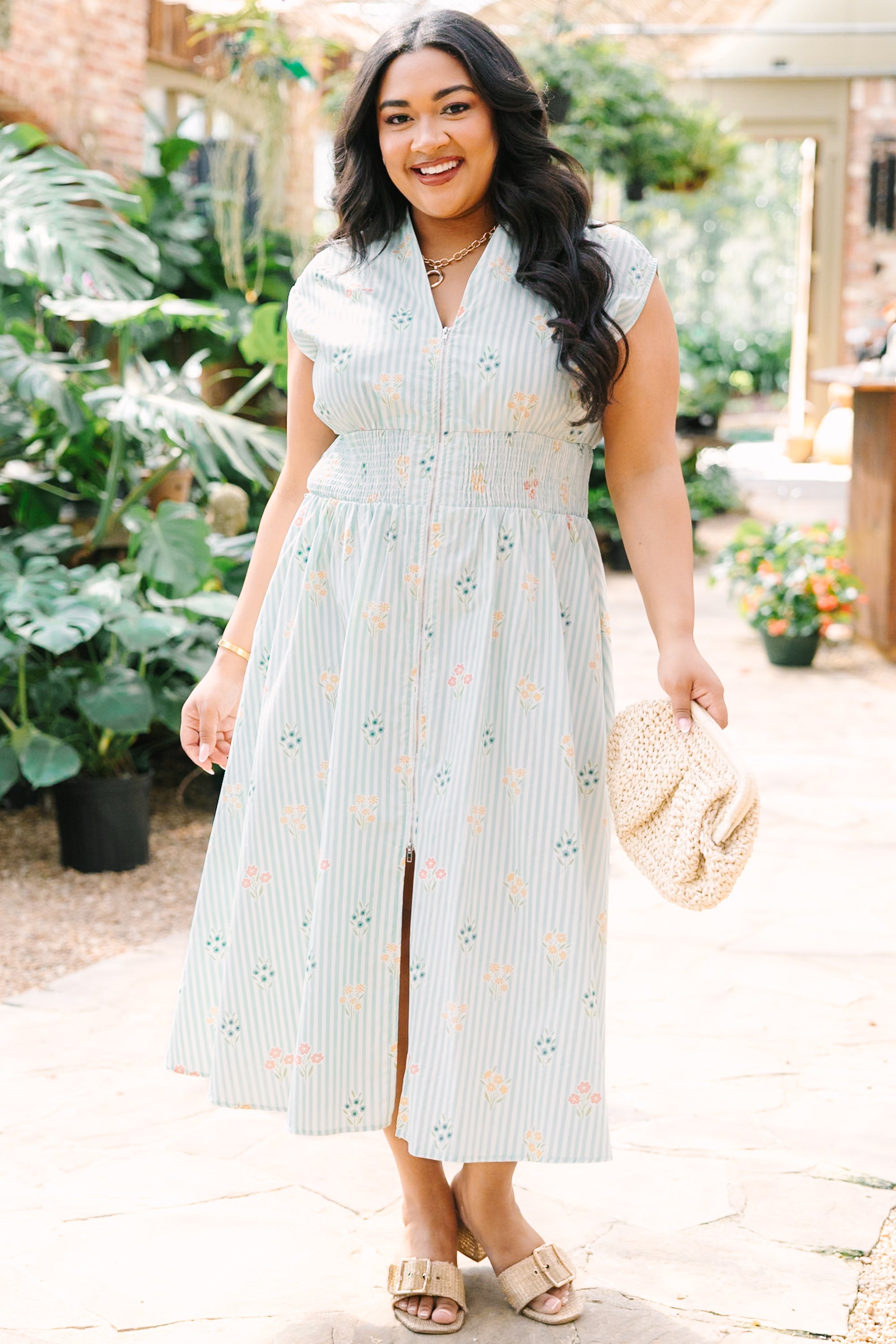 Late Night Skies Dress, Light Blue Mix