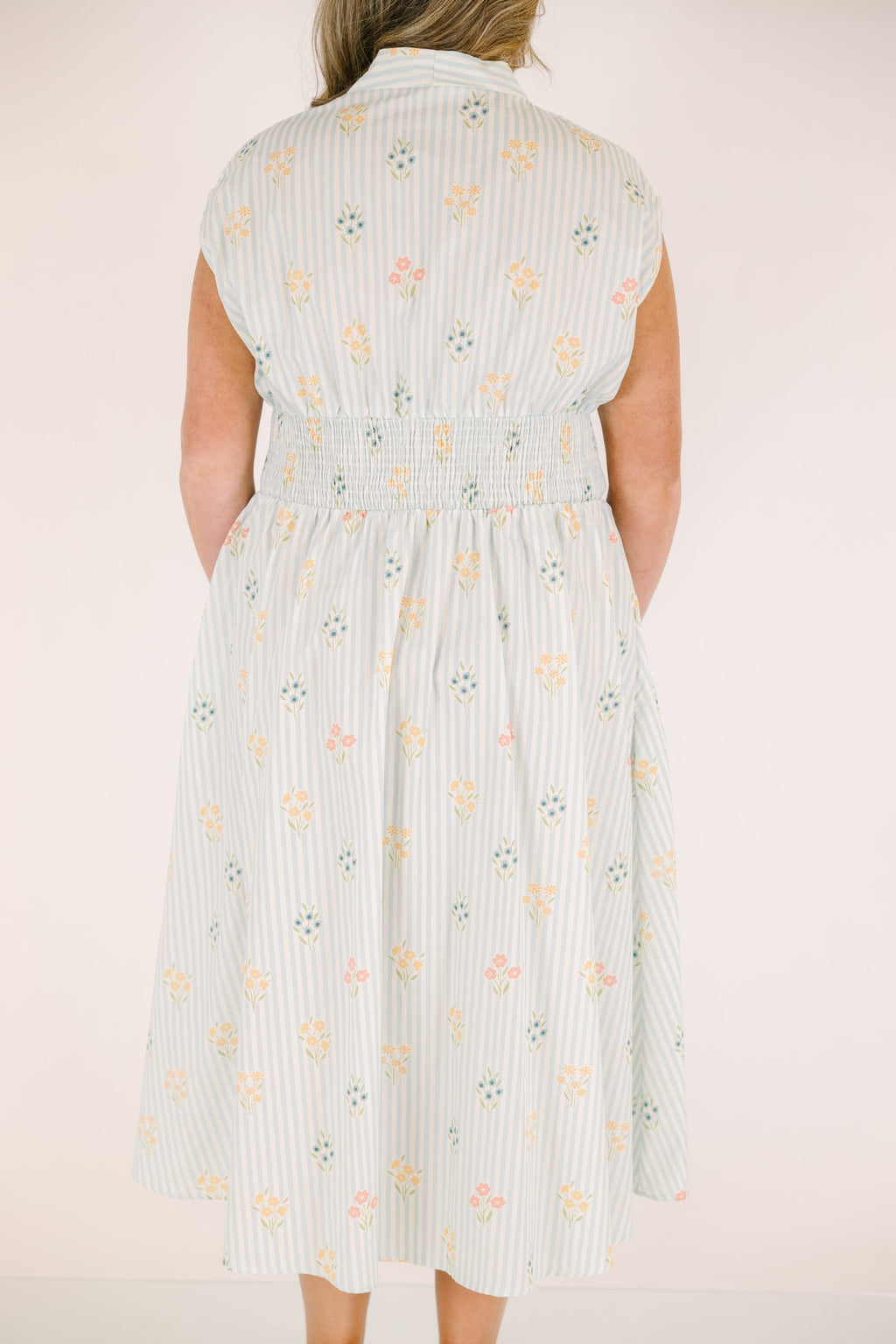 Late Night Skies Dress, Light Blue Mix