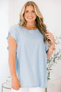 Leave Your Lover Top, Light Blue