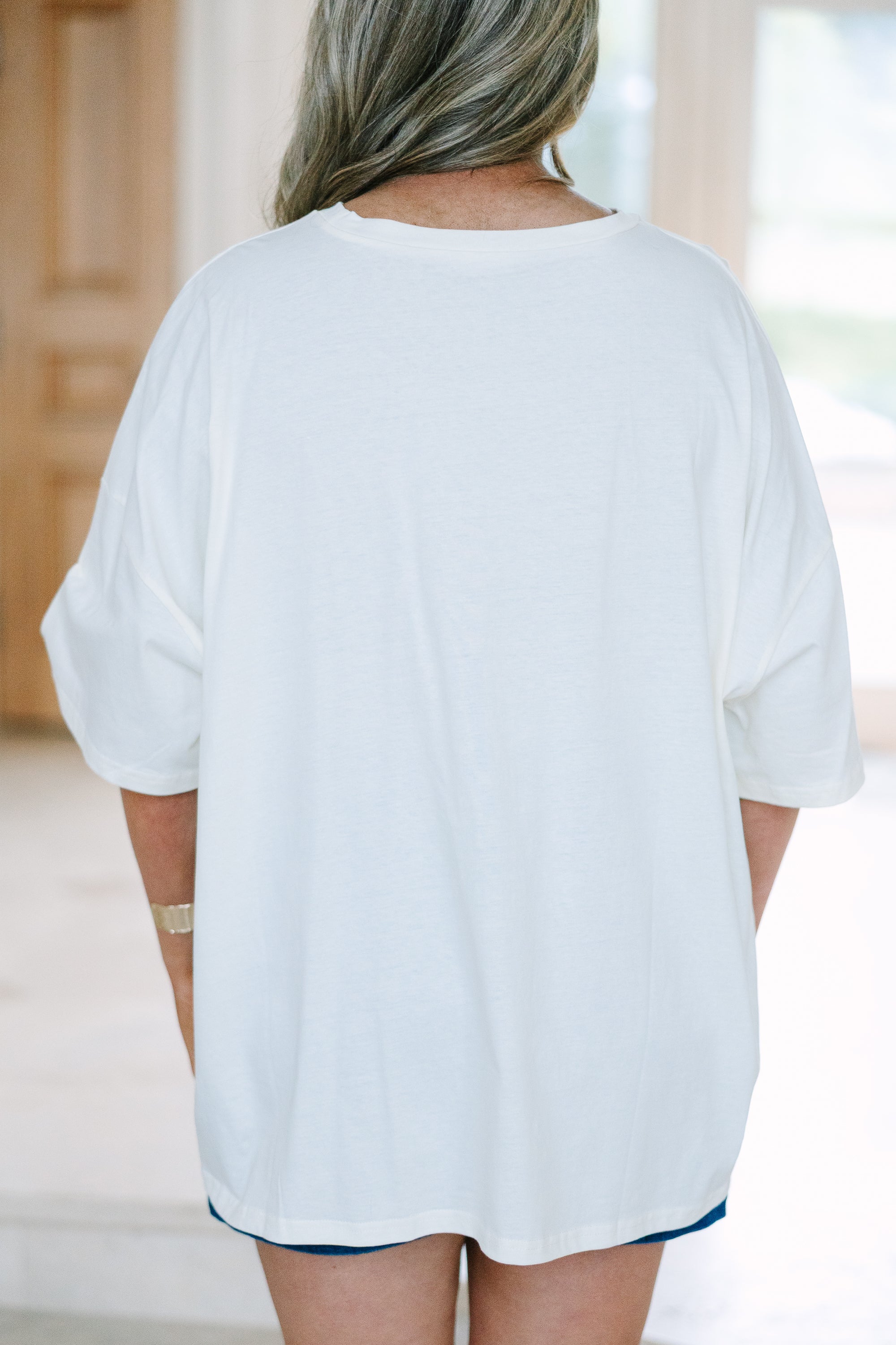 Lemon Dolce Boyfriend Tee, Ivory