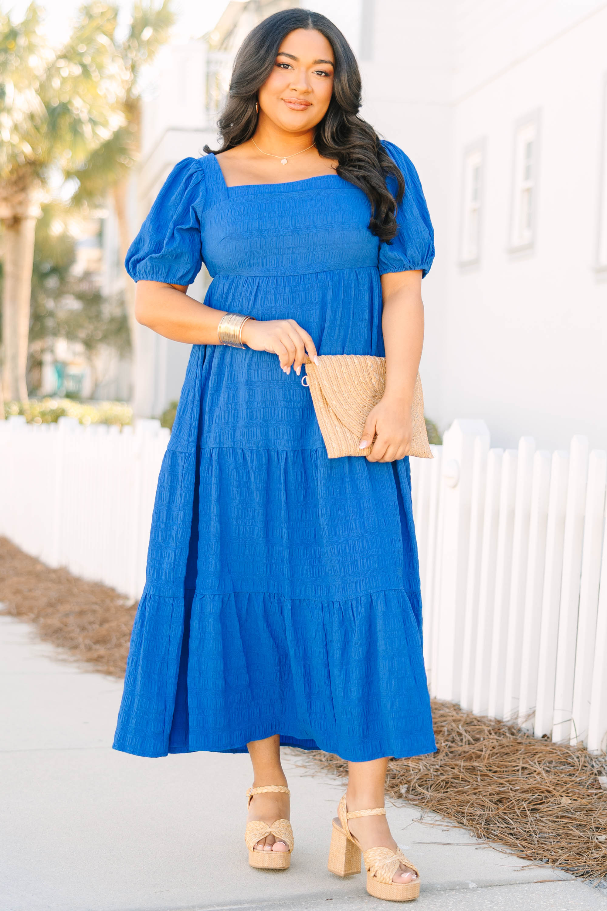 Let's Get Away Dress, Cobalt
