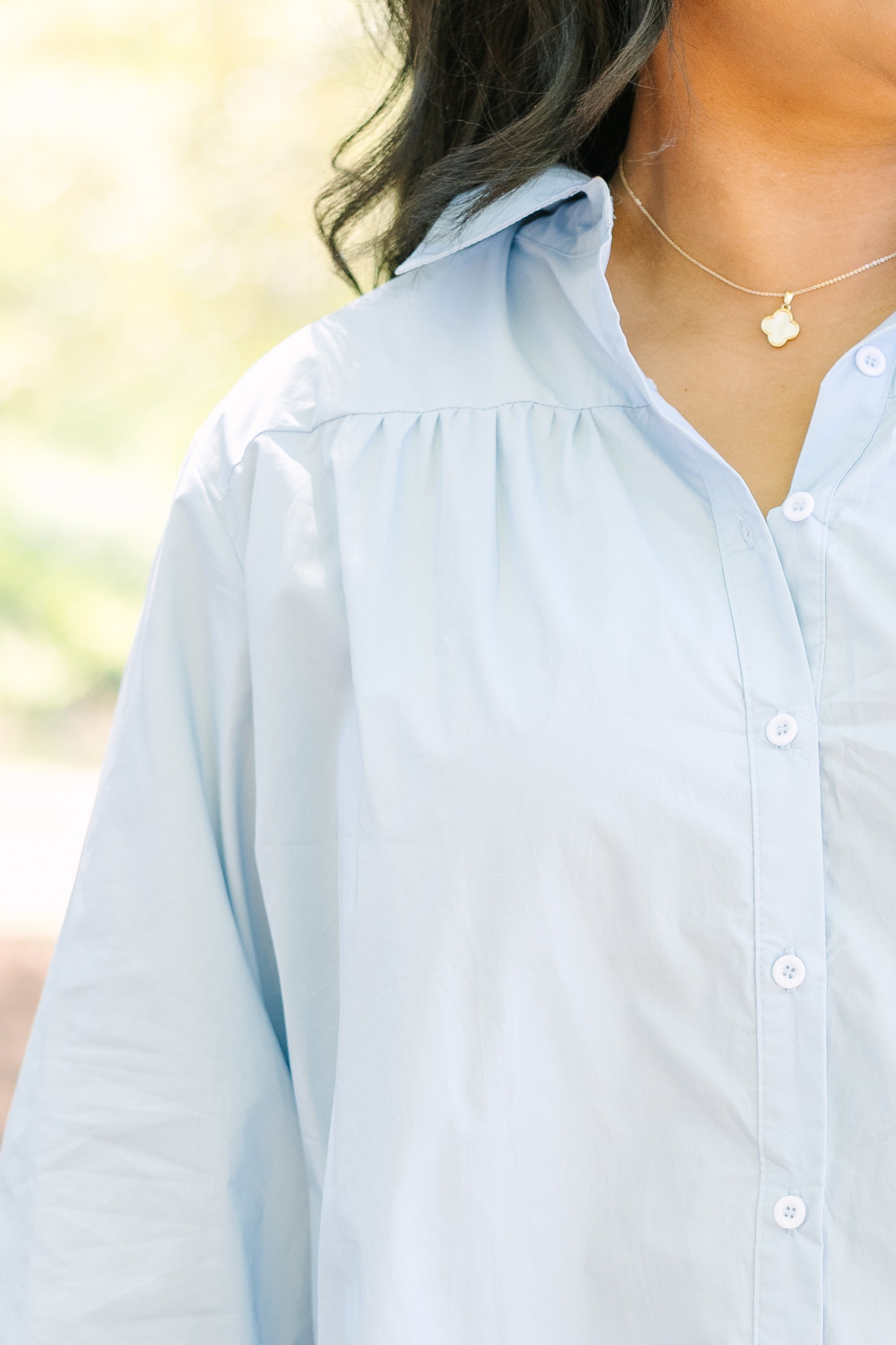 Let's Just Talk Top, Light Blue