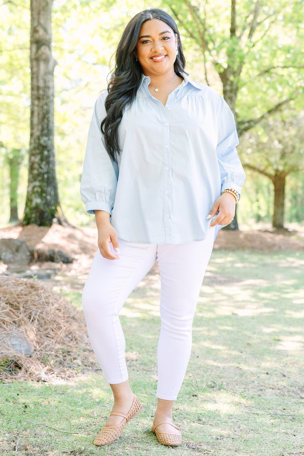 Let's Just Talk Top, Light Blue