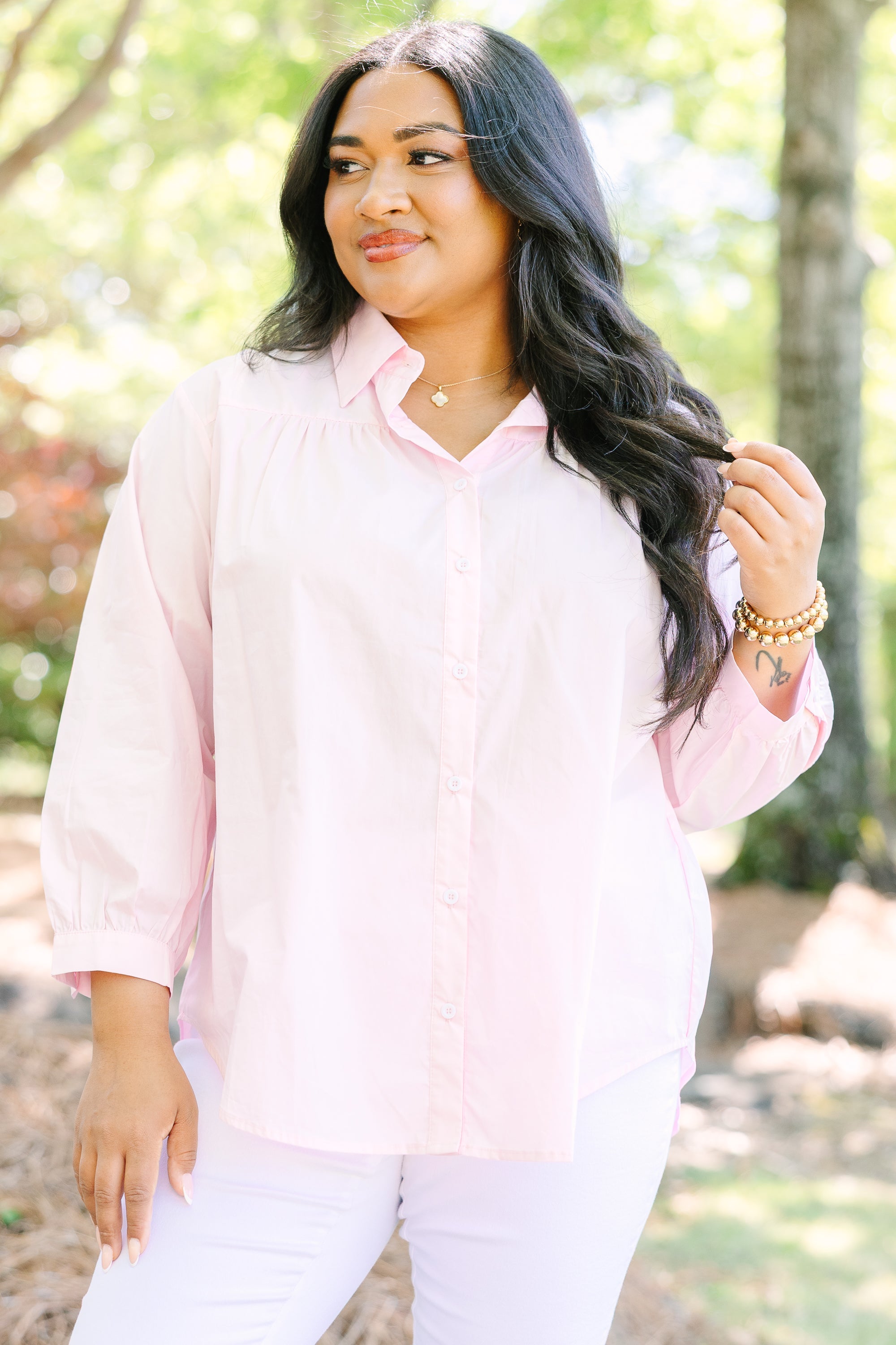 Let's Just Talk Top, Light Pink