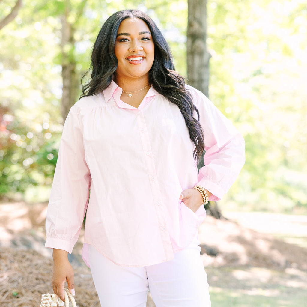 Let's Just Talk Top, Light Pink
