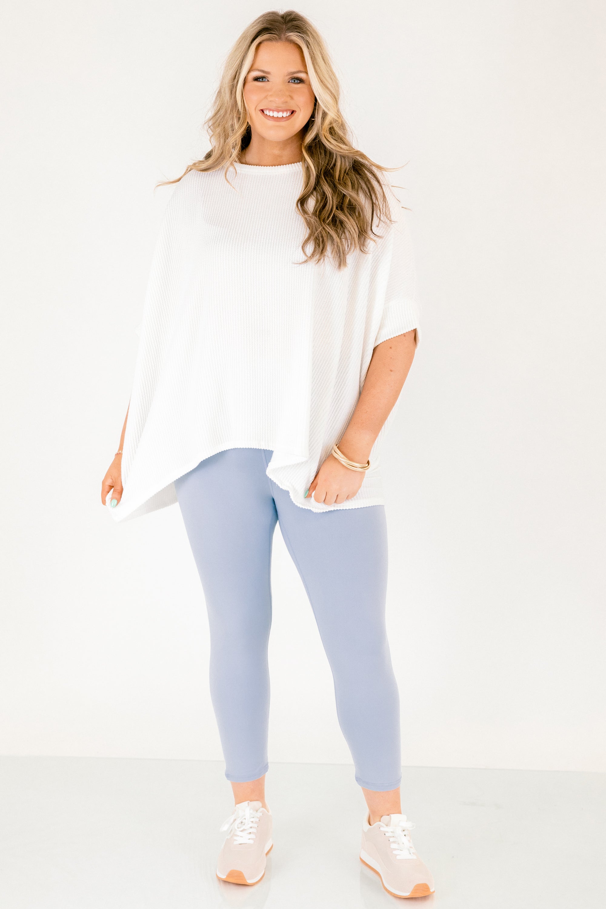 Life Has Changed Leggings, Light Blue