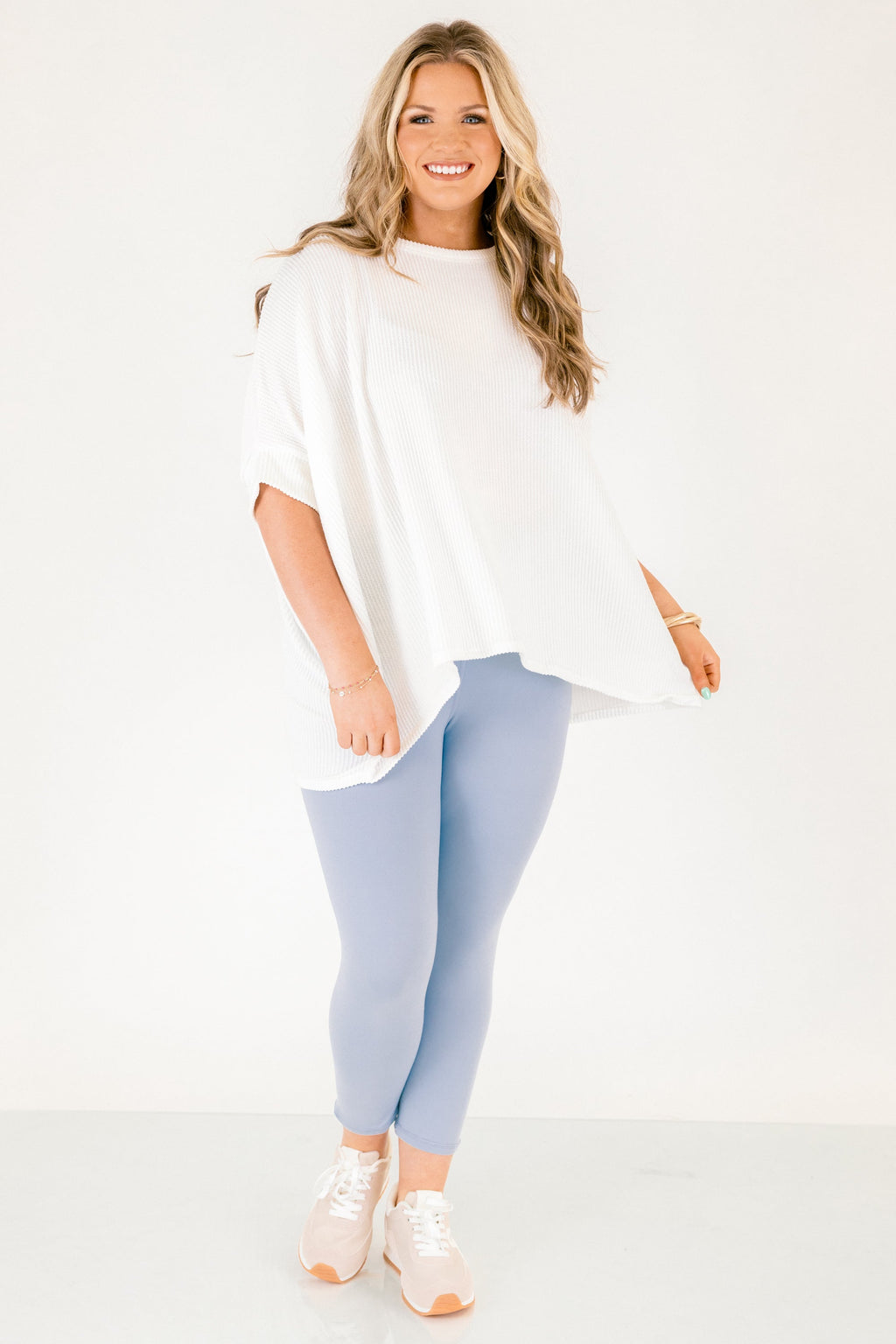 Life Has Changed Leggings, Light Blue