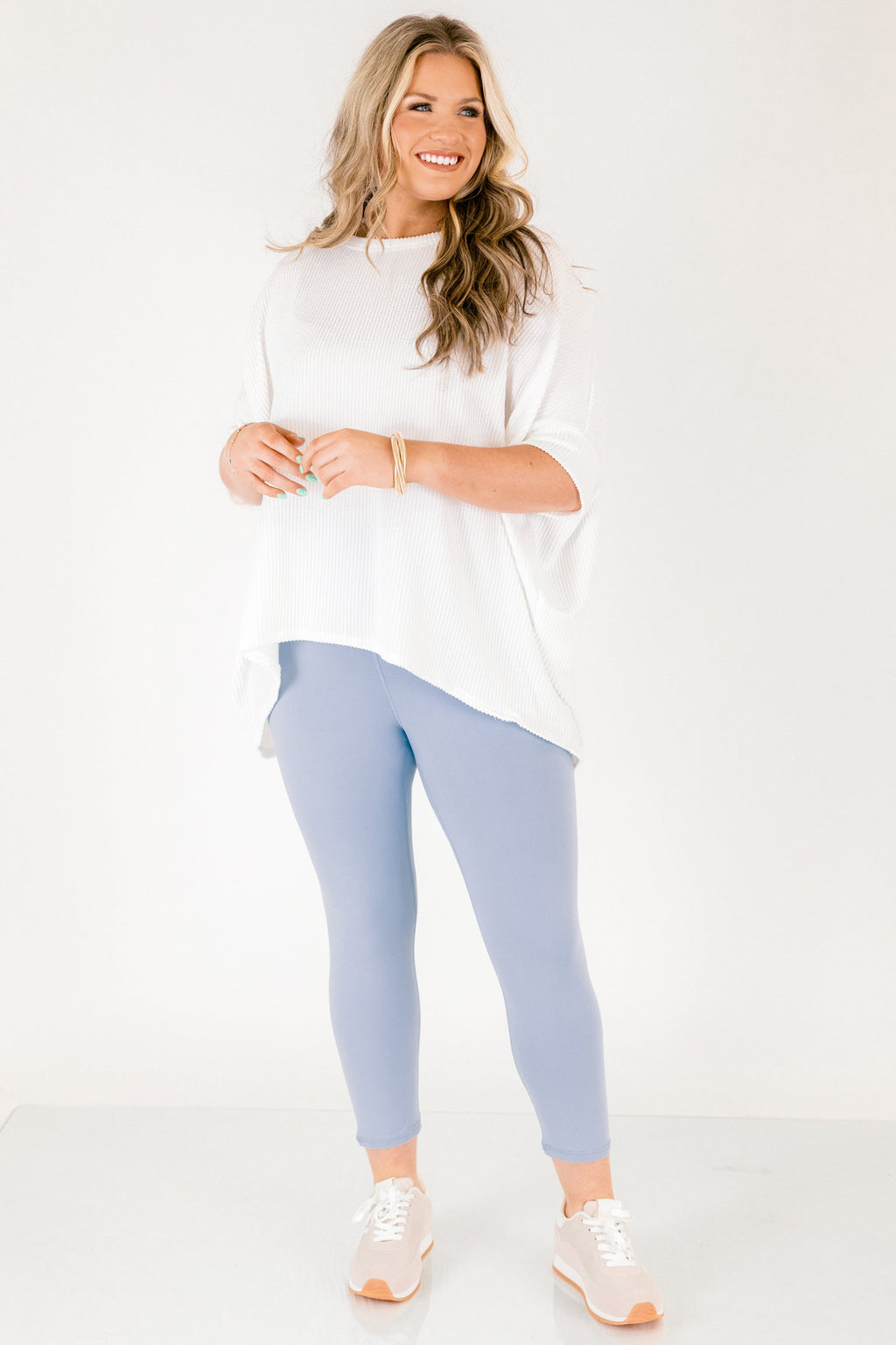 Life Has Changed Leggings, Light Blue