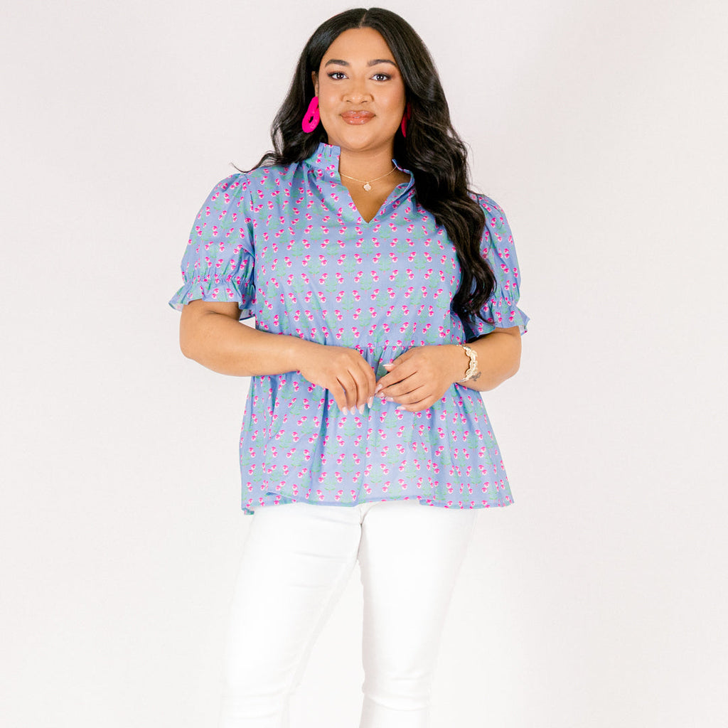 Life With You Top, Blue