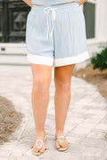 Limitless Time Shorts, Light Blue