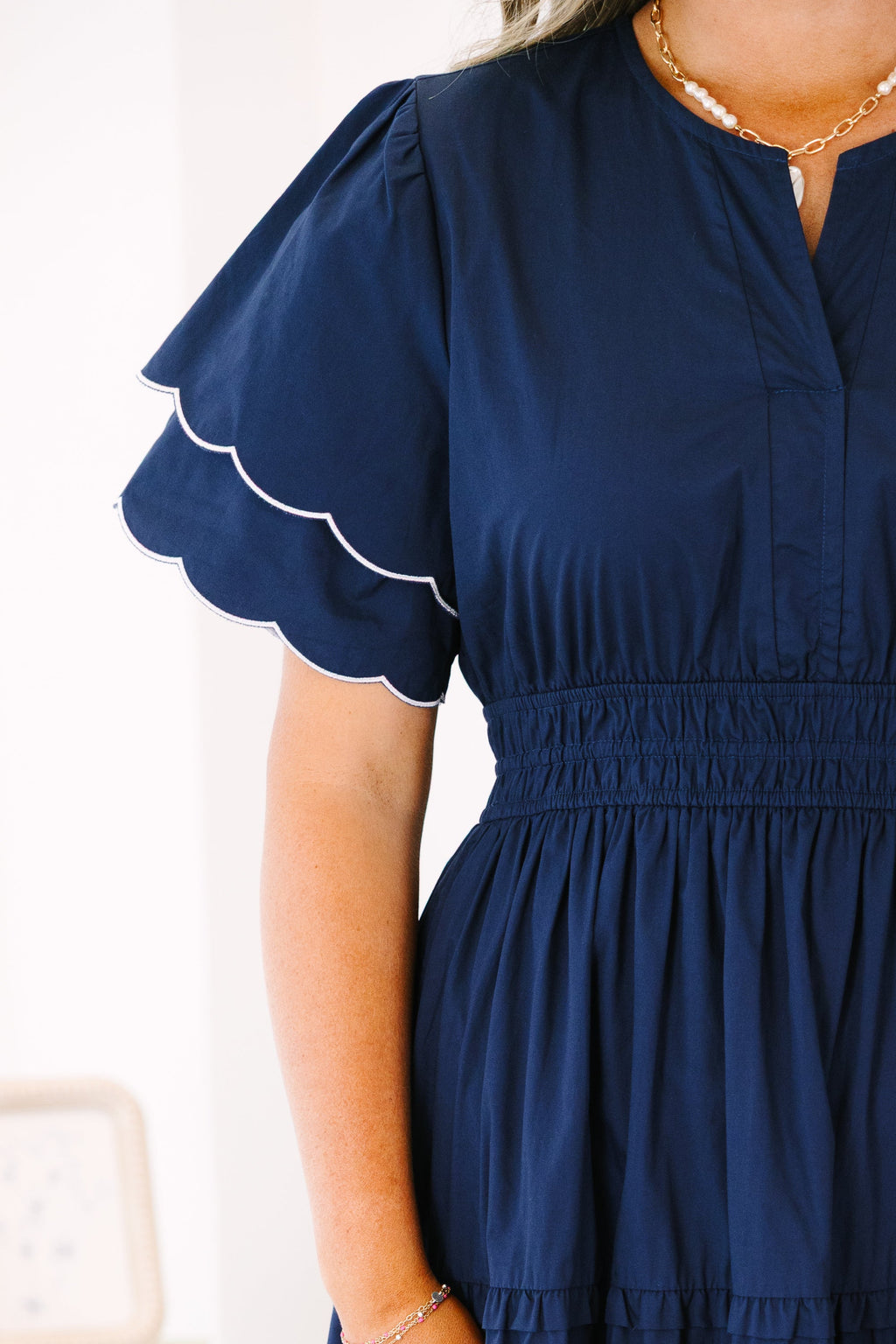 Living For The Classics Dress, Navy