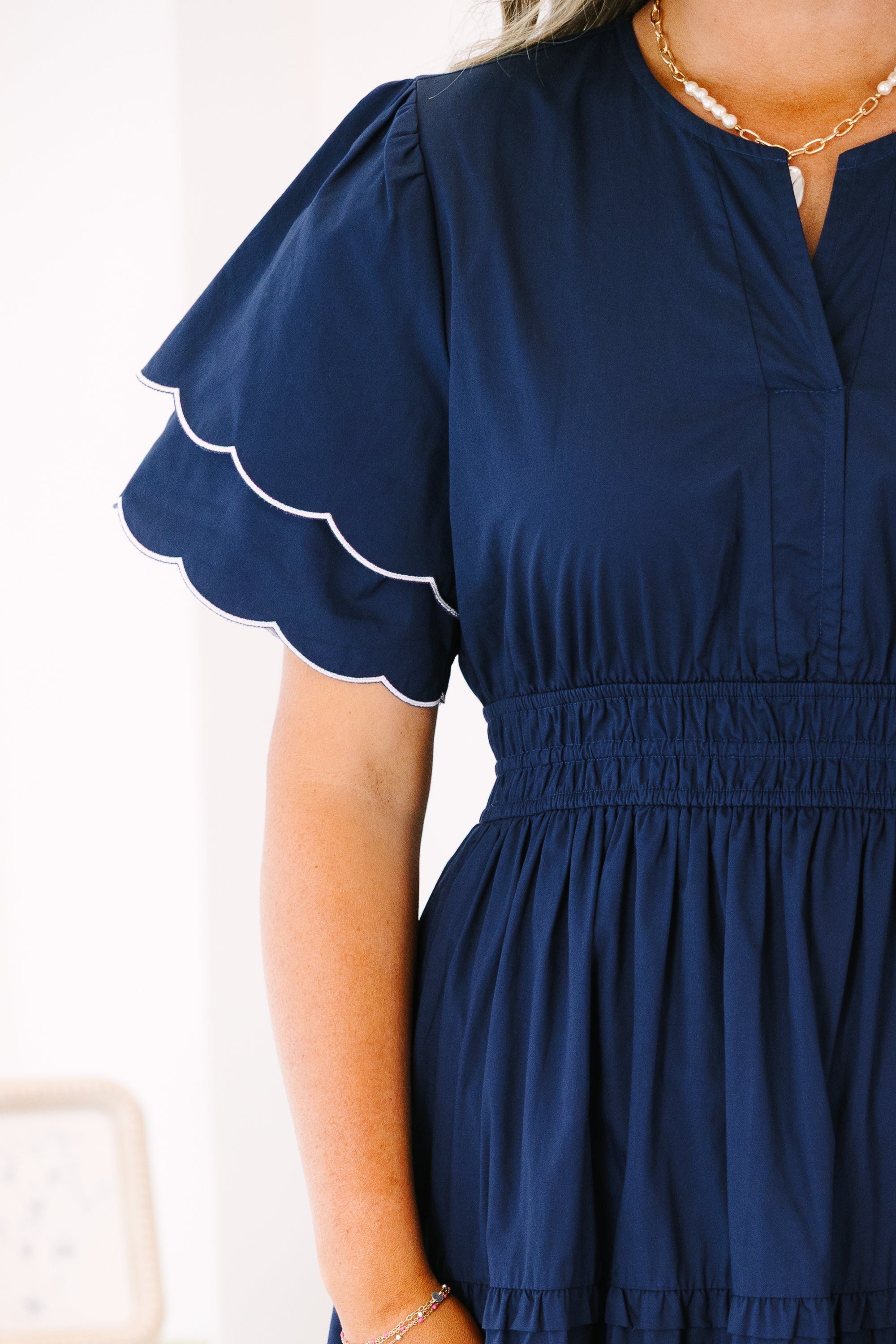 Living For The Classics Dress, Navy