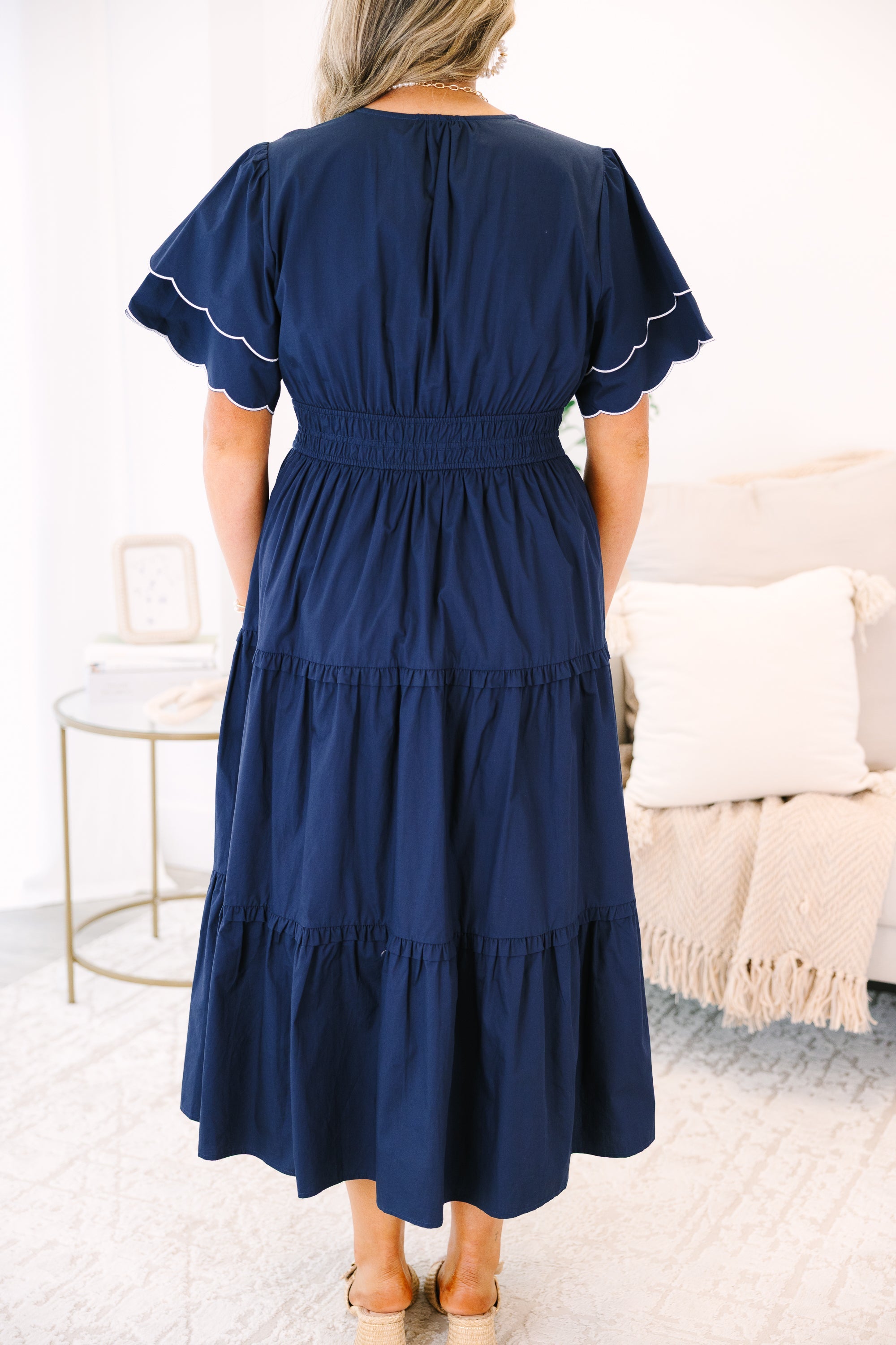 Living For The Classics Dress, Navy