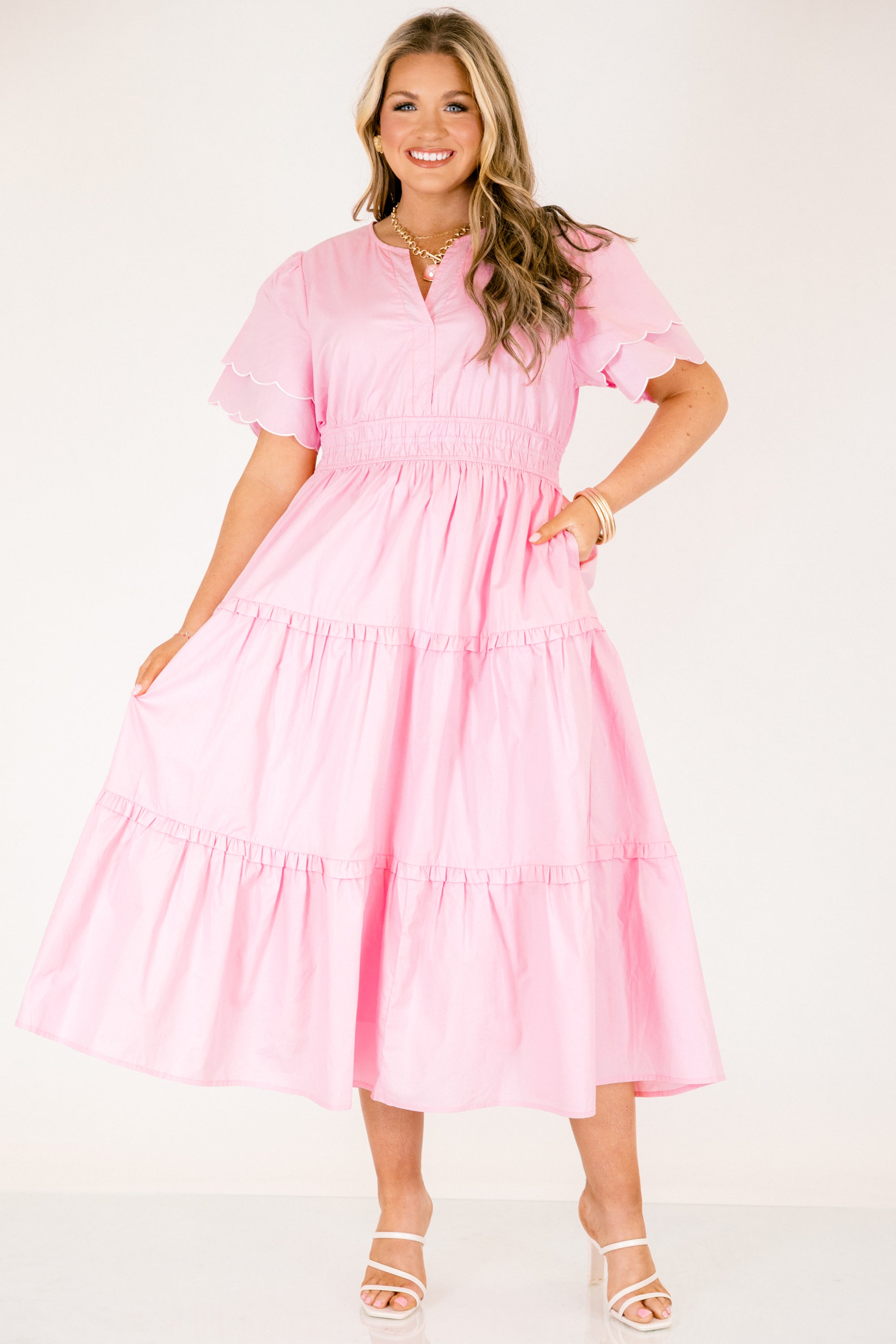 Living For The Classics Dress, Pink