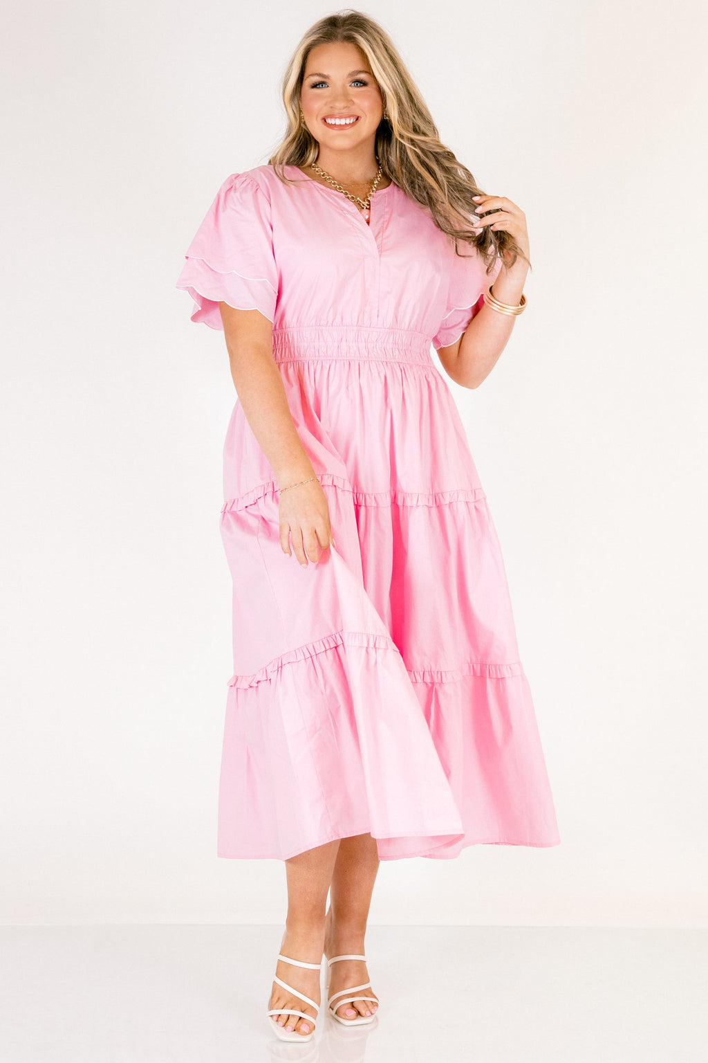 Living For The Classics Dress, Pink