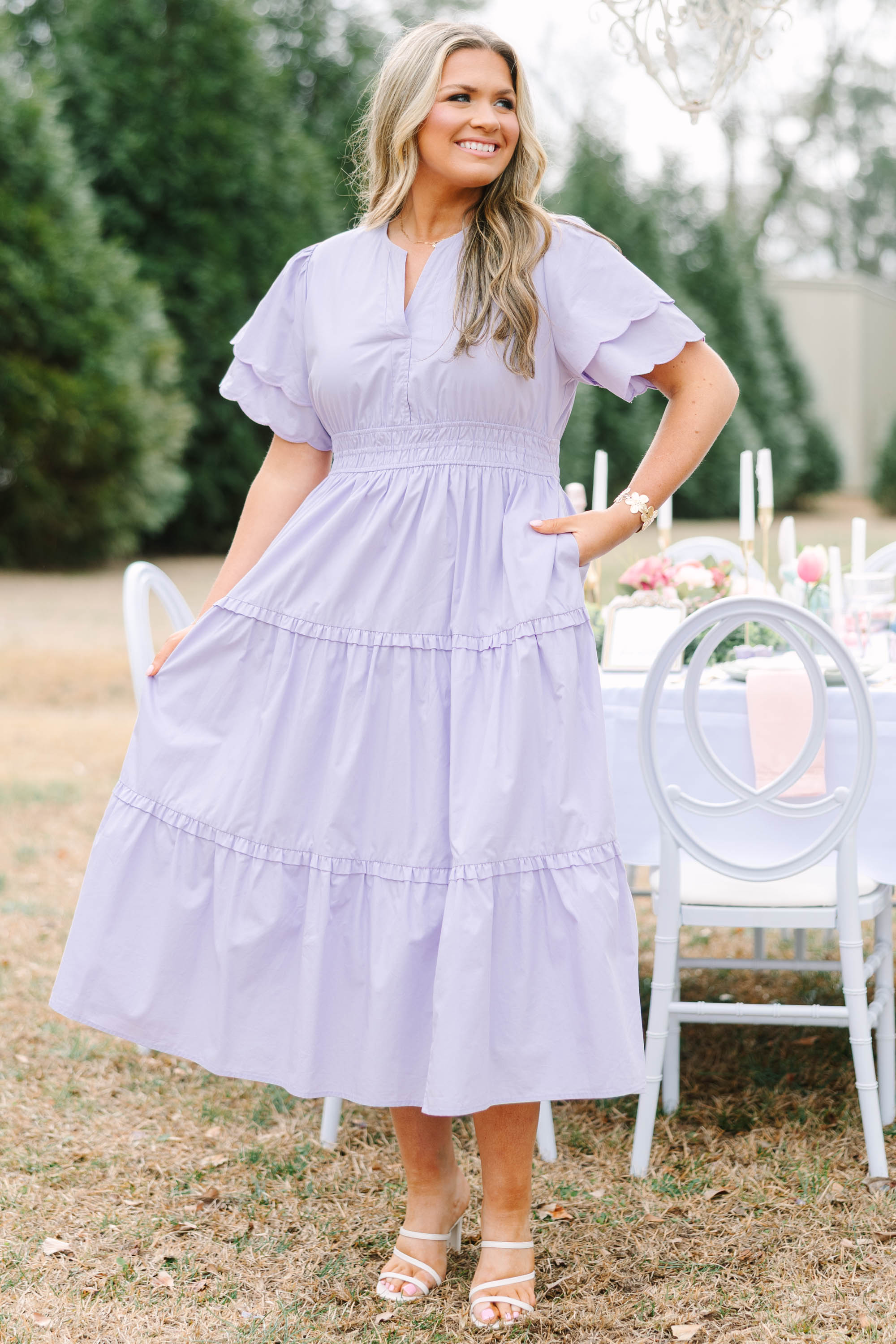 Living For The Classics Dress, Purple