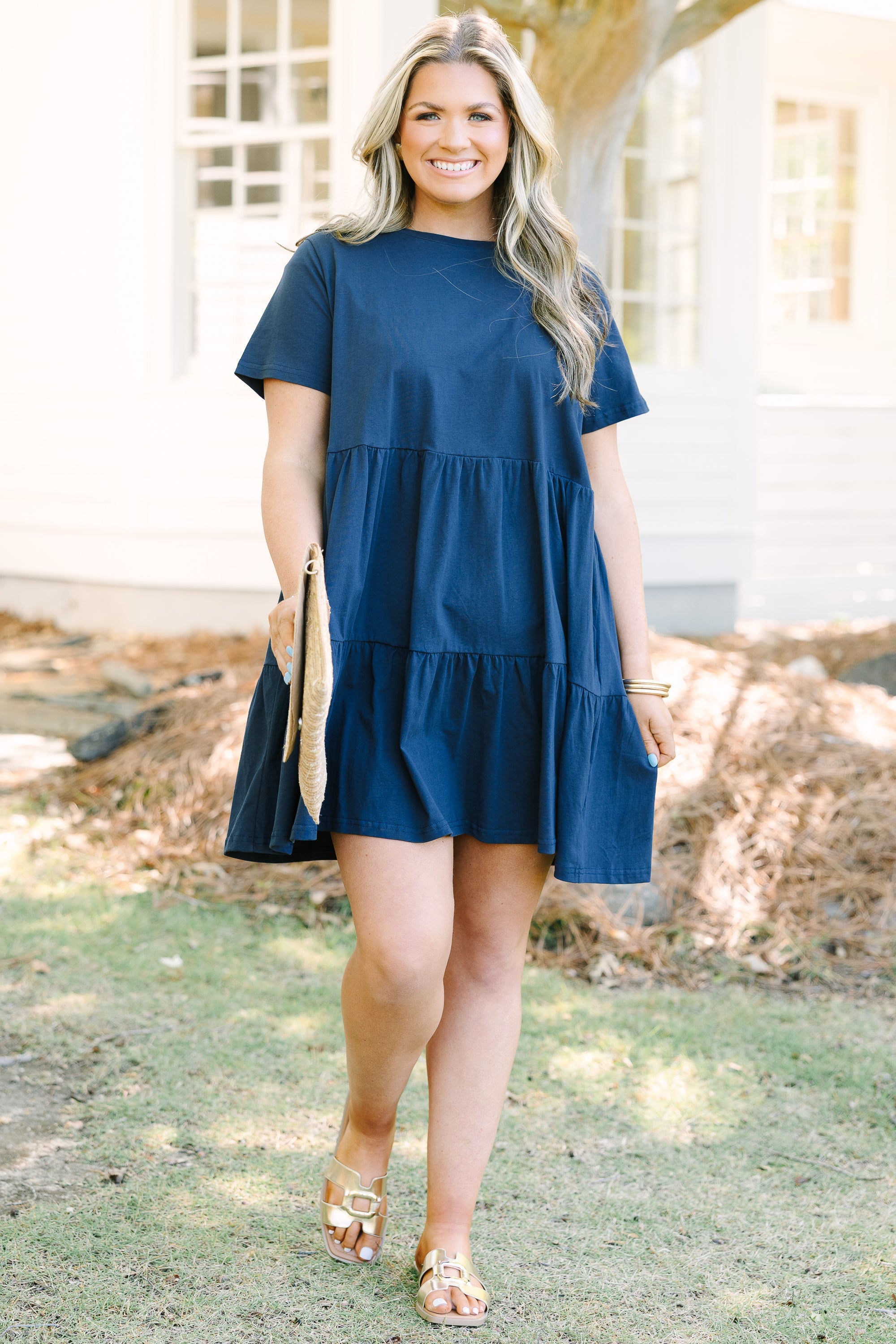 Long Distance Dress, Navy
