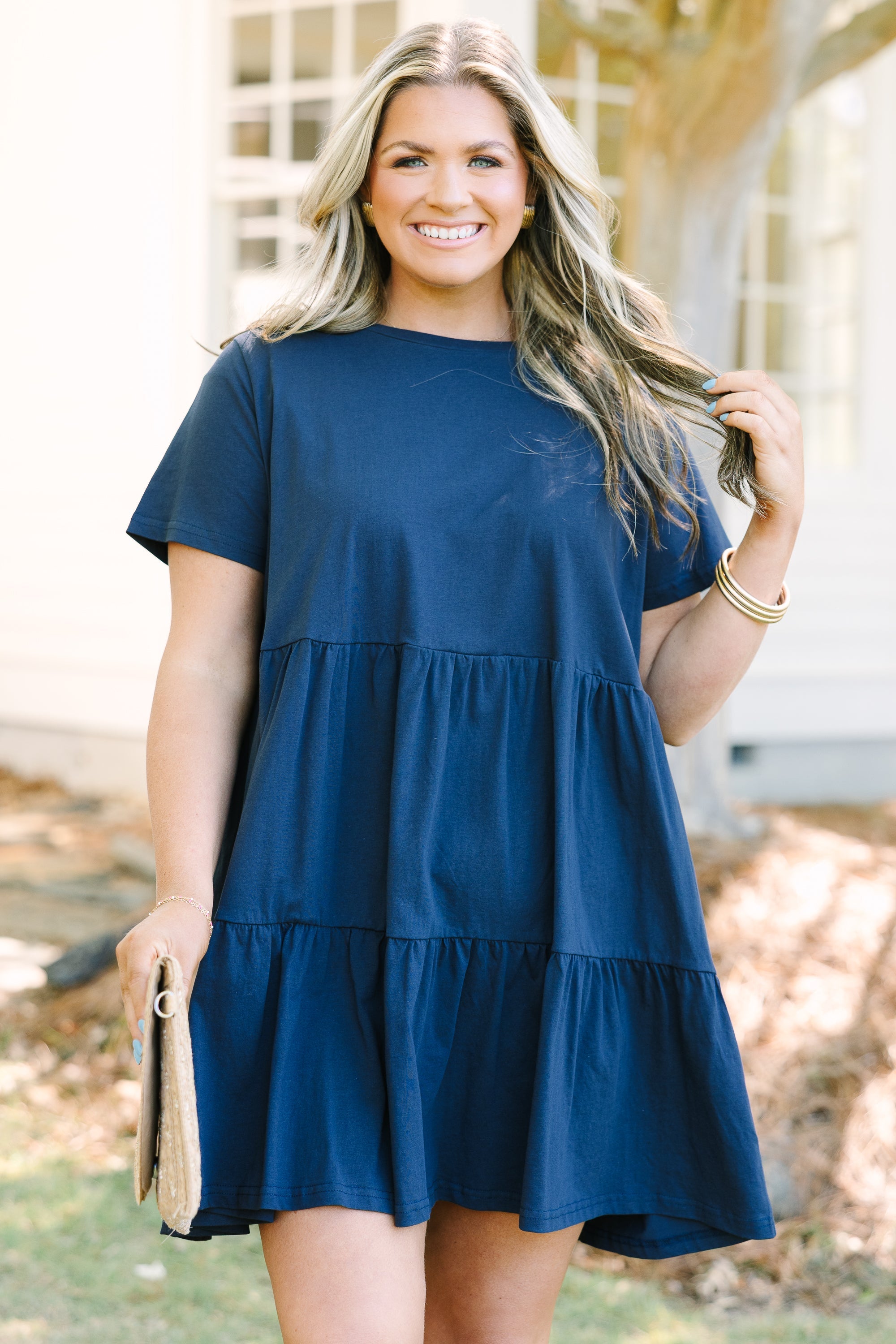 Long Distance Dress, Navy