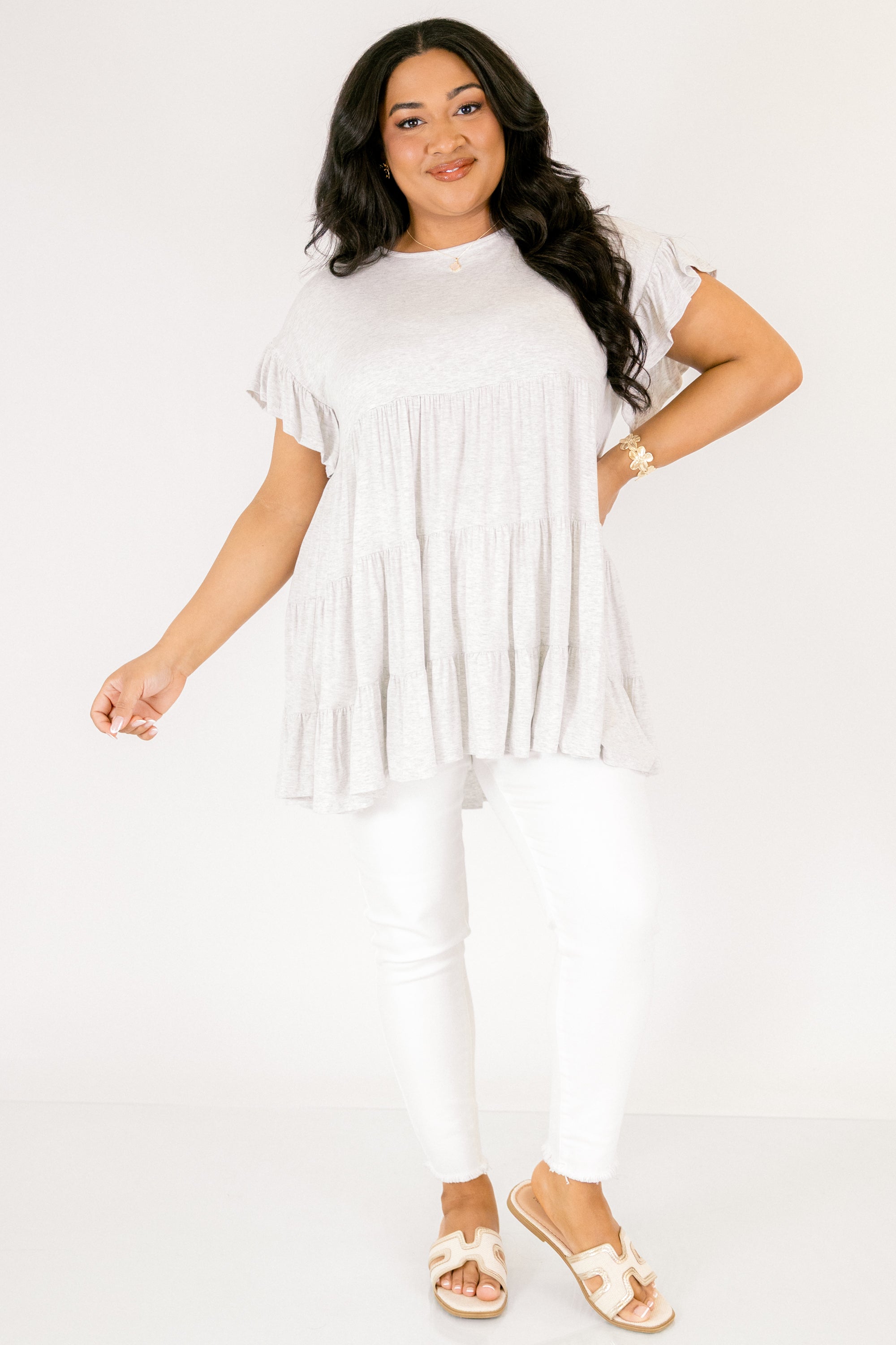Love And Honey Tunic, Heather Gray