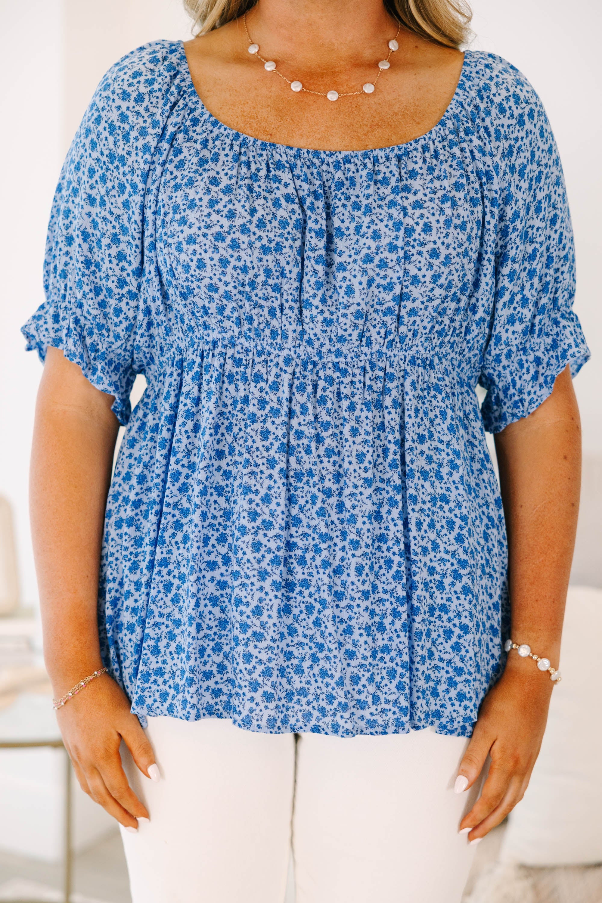 Love In Paris Top, Blue