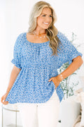 Love In Paris Top, Blue