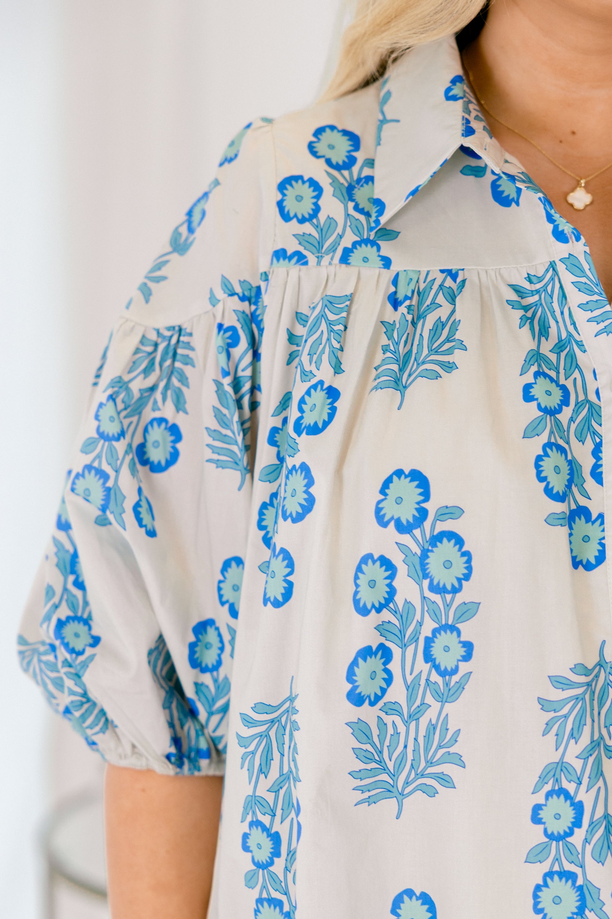 Love Is All Around Blouse, Blue