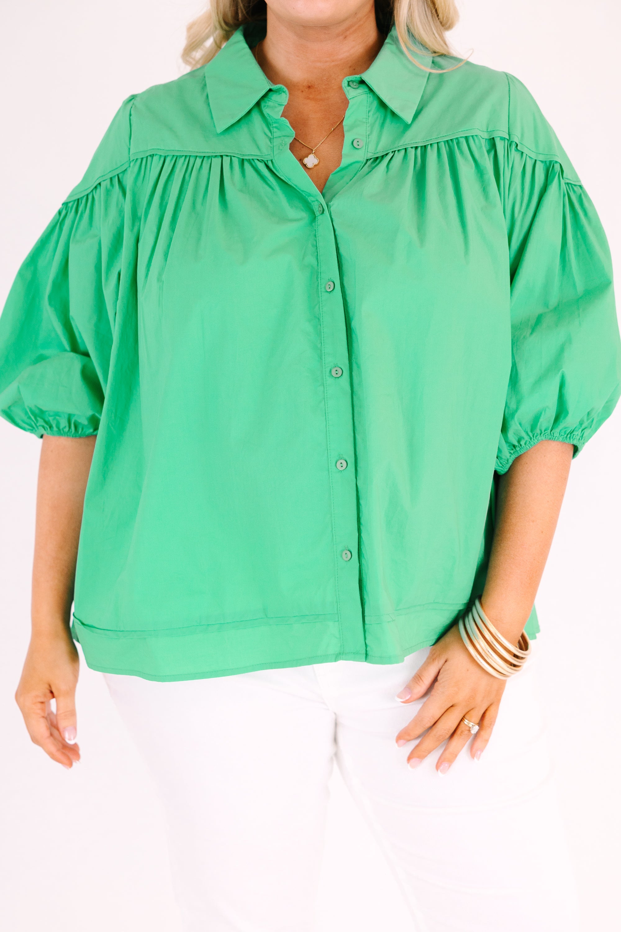 Love Is All Around Blouse, Green