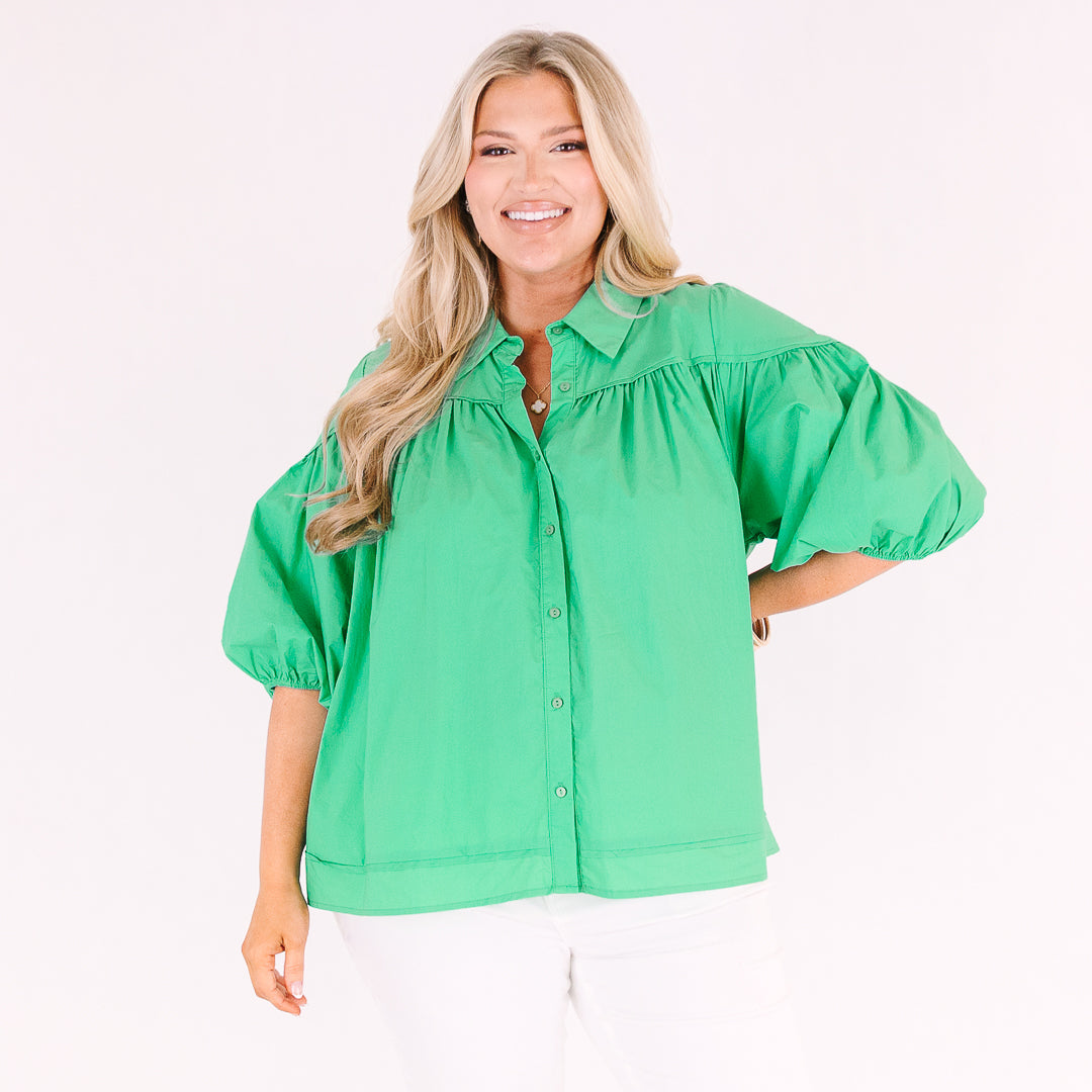 Love Is All Around Blouse, Green